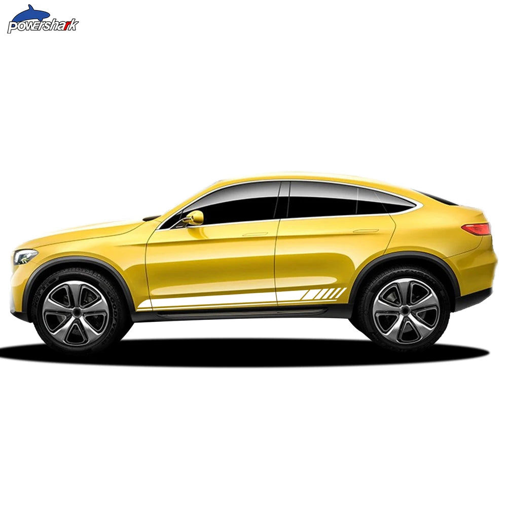 2 Pcs Edition 1 Side Stripes Skirt Sticker For Mercedes Benz GLC Class Coupe C253 X253 GLC200 GLC250 GLC43 GLC63 AMG Accessories