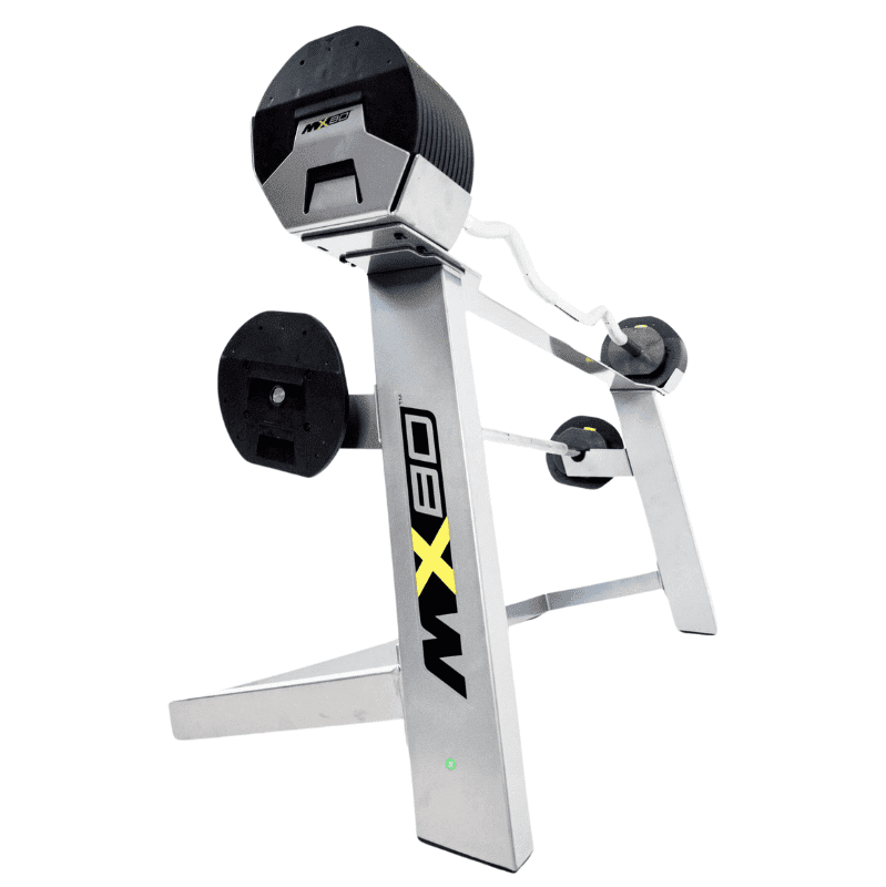 MX80 Rapid Change Adjustable Barbell / Curl Bar System (20 lbs to 80 lbs)