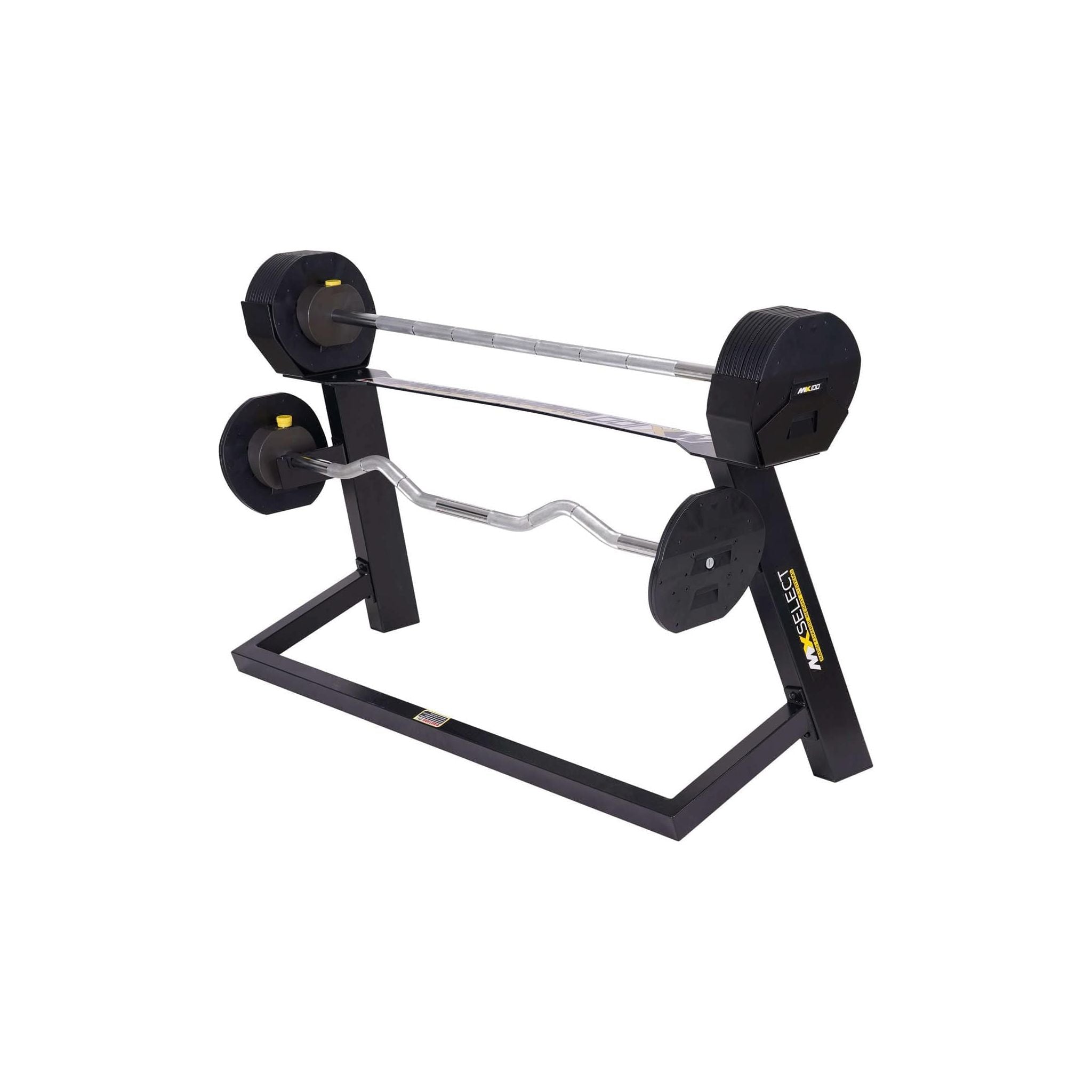 MX100 Rapid Change Adjustable Barbell / Curl Bar System (28 lbs to 100 lbs)