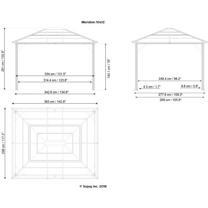 Sojag? Meridien Gazebo with Mosquito Netting