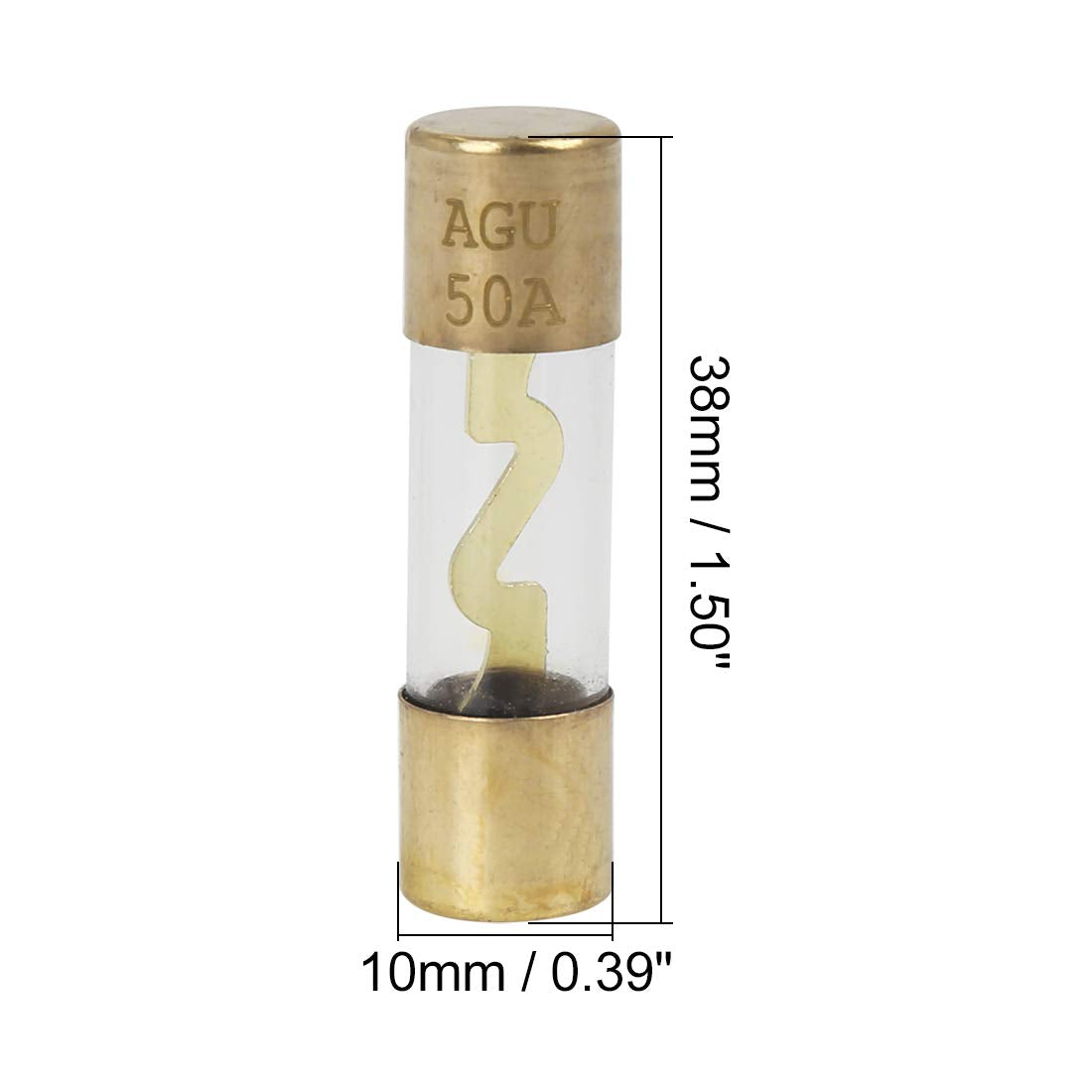 American Terminal 250 Amp Inline AGU Fuse Holder Fits 4 8 10 Gauge Wire