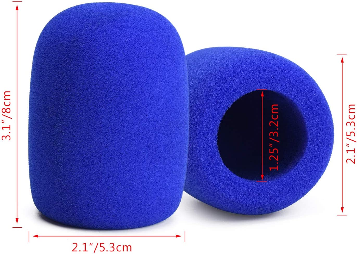 10 Pack Colorful Microphone Cover Handheld Stage Microphone Windscreen Sponge Cover Suitable for Karaoke DJ, Dance Ball, Conference Room, News Interviews, Stage Performance (5 Color)