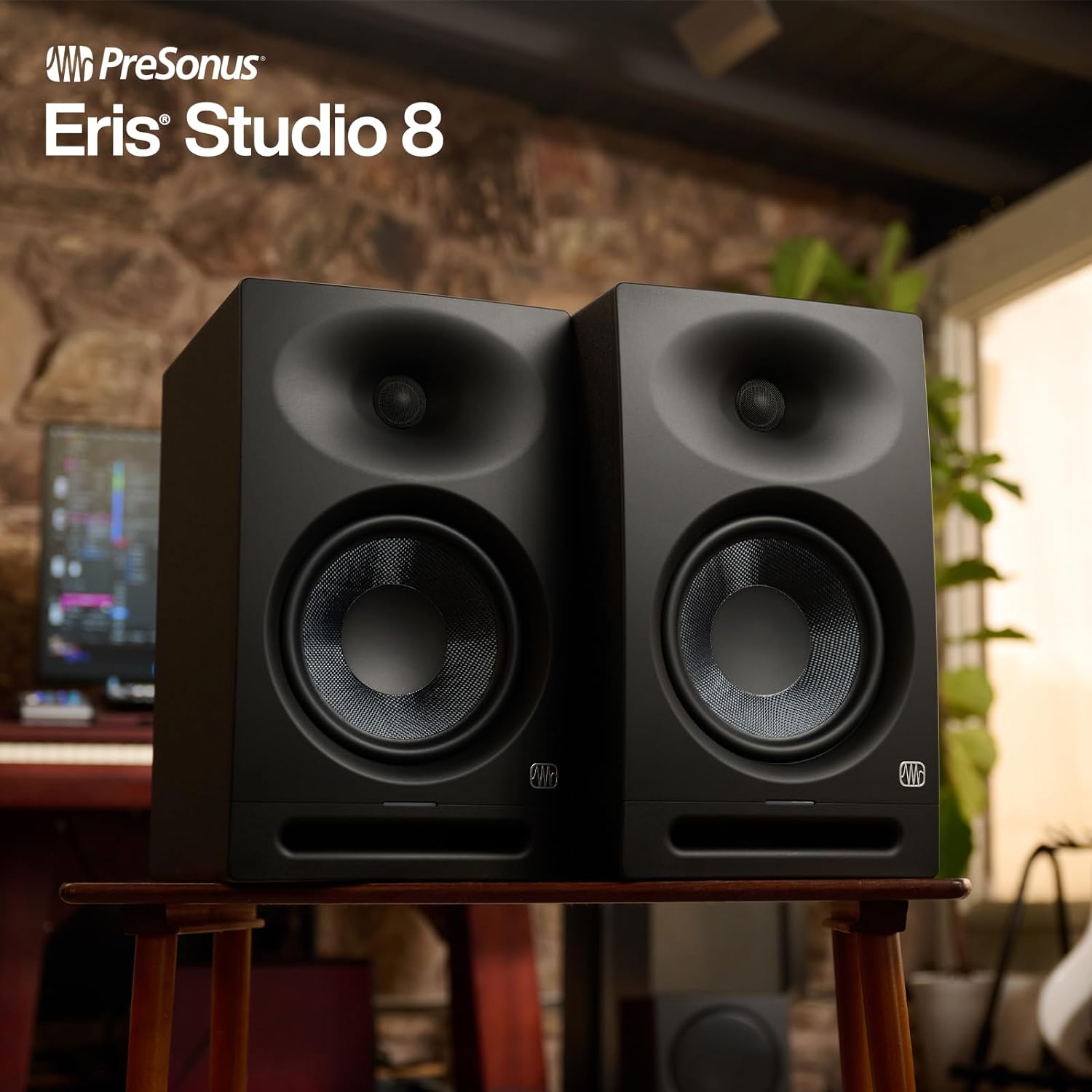 PreSonus Eris Studio 8 8-inch 2-Way Active Studio Monitors with EBM Waveguide