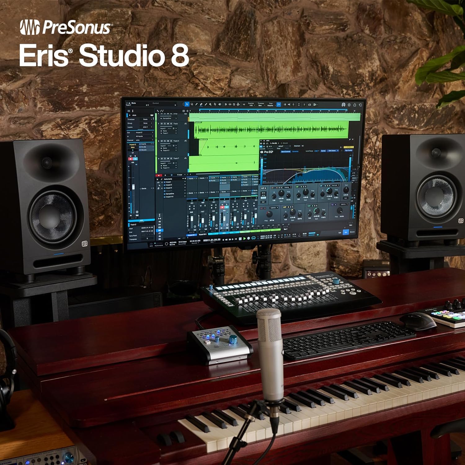 PreSonus Eris Studio 8 8-inch 2-Way Active Studio Monitors with EBM Waveguide