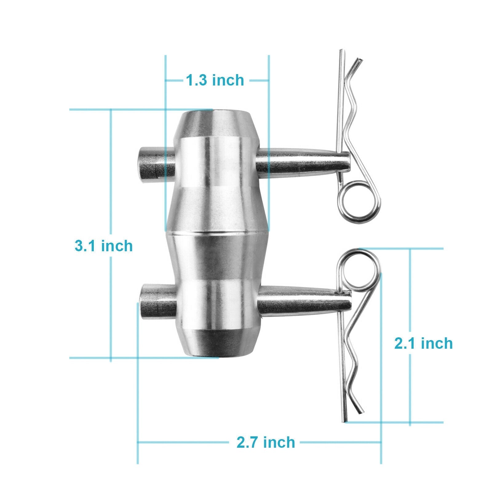 4 Sets Double Ended Conical Coupler Stage Lighting Truss Fittings fit Pipe 50mm