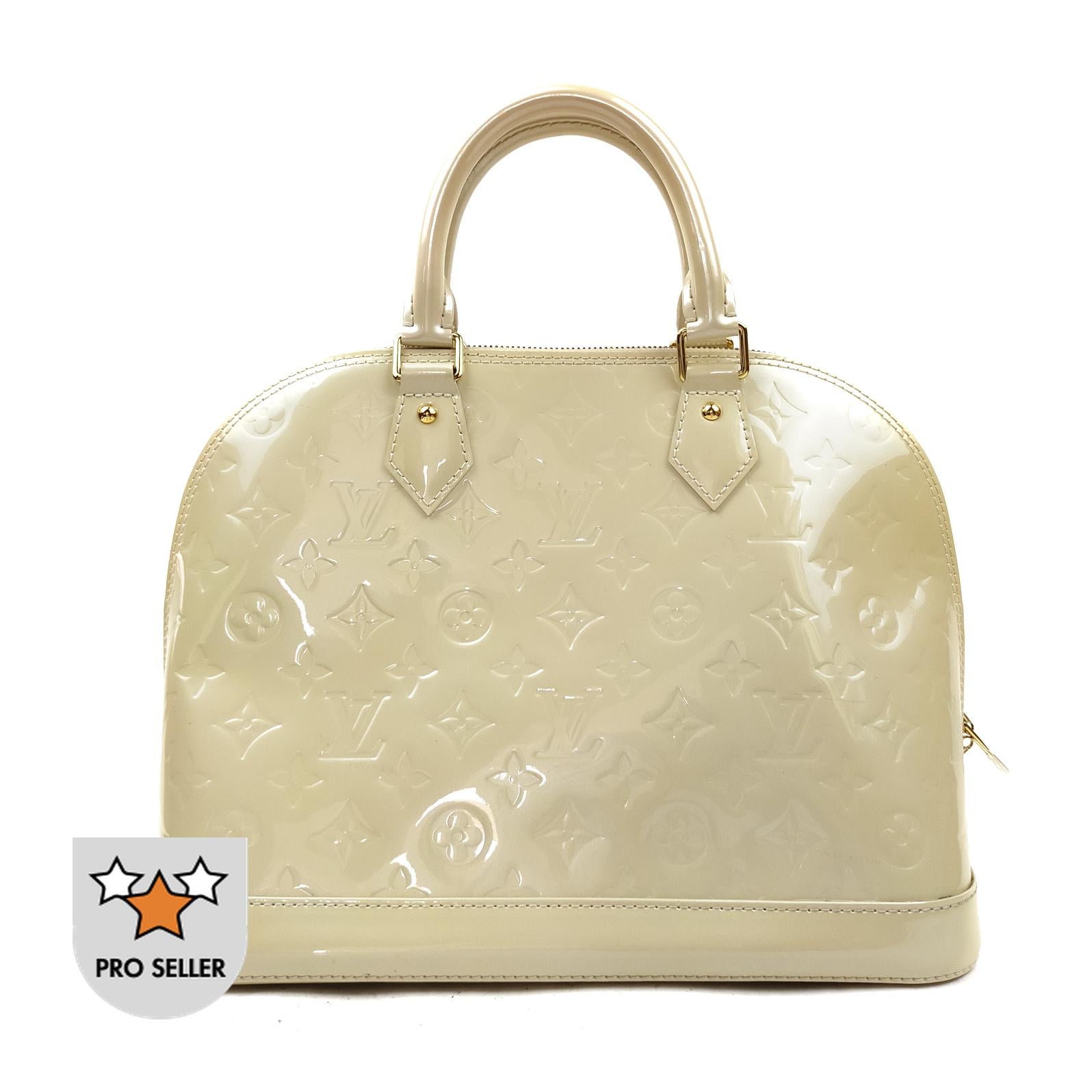 Louis Vuitton Alma Pm Hand Bag Cream