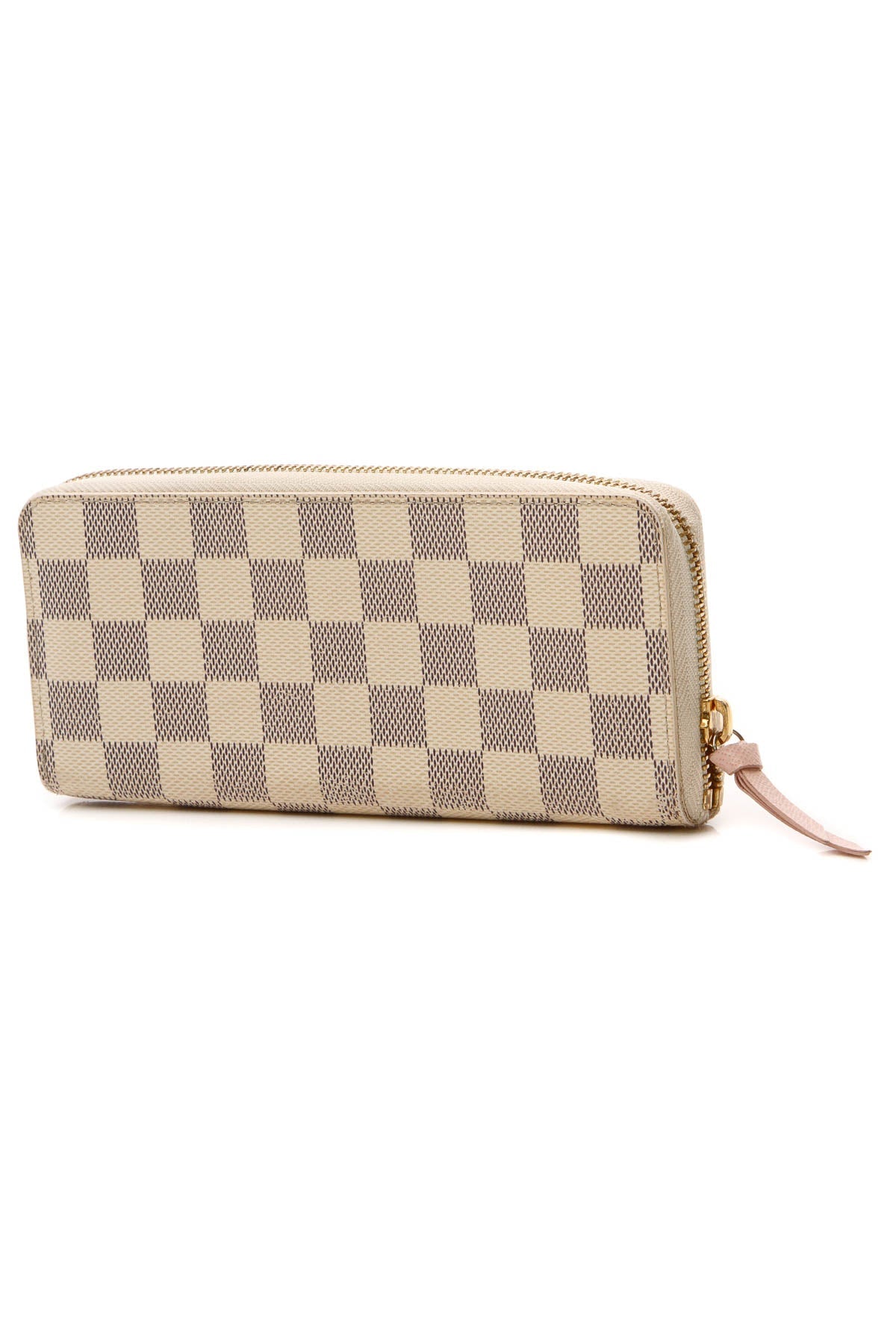 Clemence Wallet - Damier Azur/Rose Ballerine