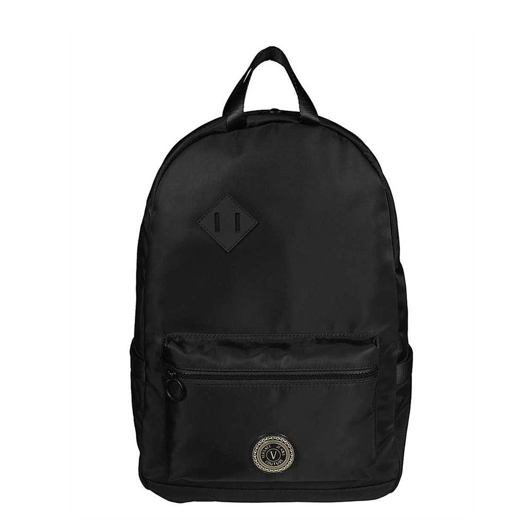 Black V-Emblem Backpack