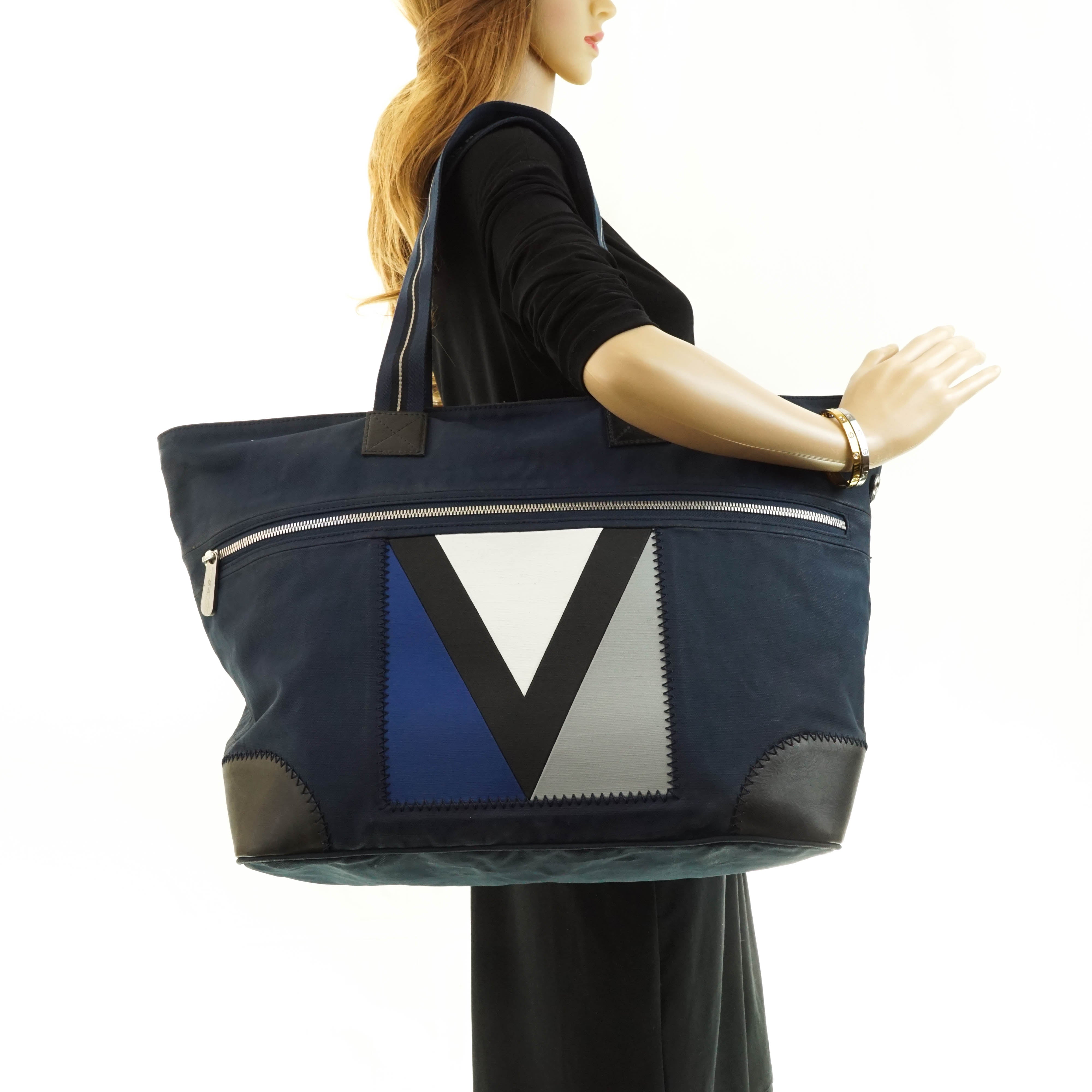 Louis Vuitton Cup Tote Bag Pvc Navy