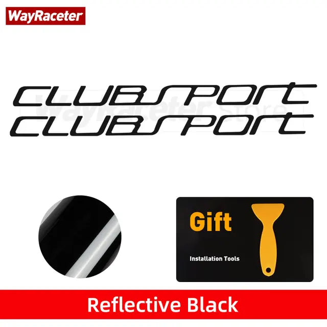 2 Pcs Door Side Skirt Sticker GTI Clubsport Styling Graphics Reflective Vinyl Decal For Volkswagen VW Golf 7 MK7 8 MK8 2022