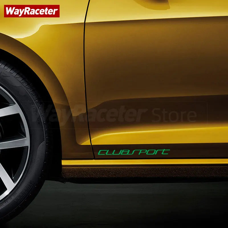 2 Pcs Door Side Skirt Sticker GTI Clubsport Styling Graphics Reflective Vinyl Decal For Volkswagen VW Golf 7 MK7 8 MK8 2022