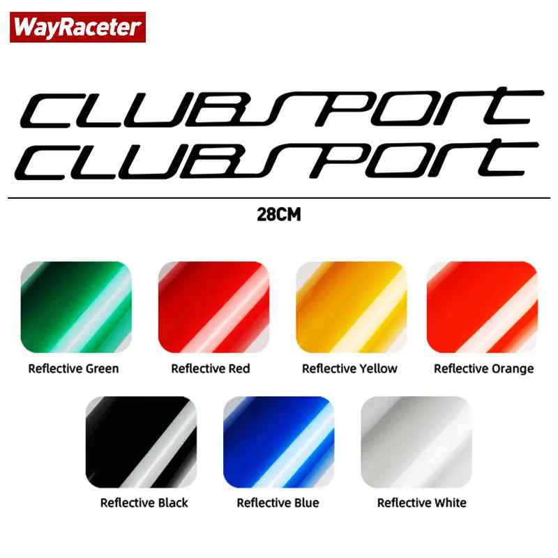 2 Pcs Door Side Skirt Sticker GTI Clubsport Styling Graphics Reflective Vinyl Decal For Volkswagen VW Golf 7 MK7 8 MK8 2022