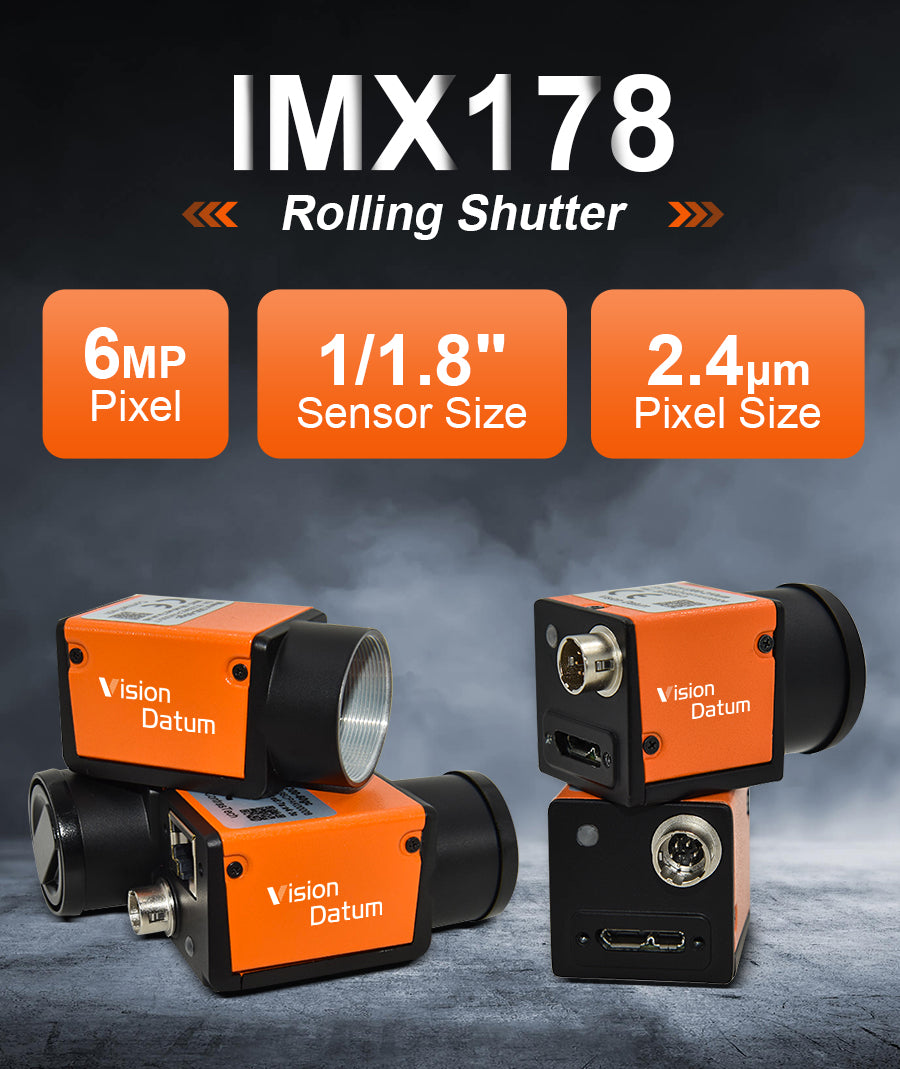 sony imx178 sensor rolling shutter camera