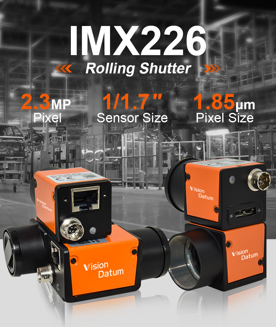 Caméra à obturateur roulant imx226 de 2,3 mégapixels