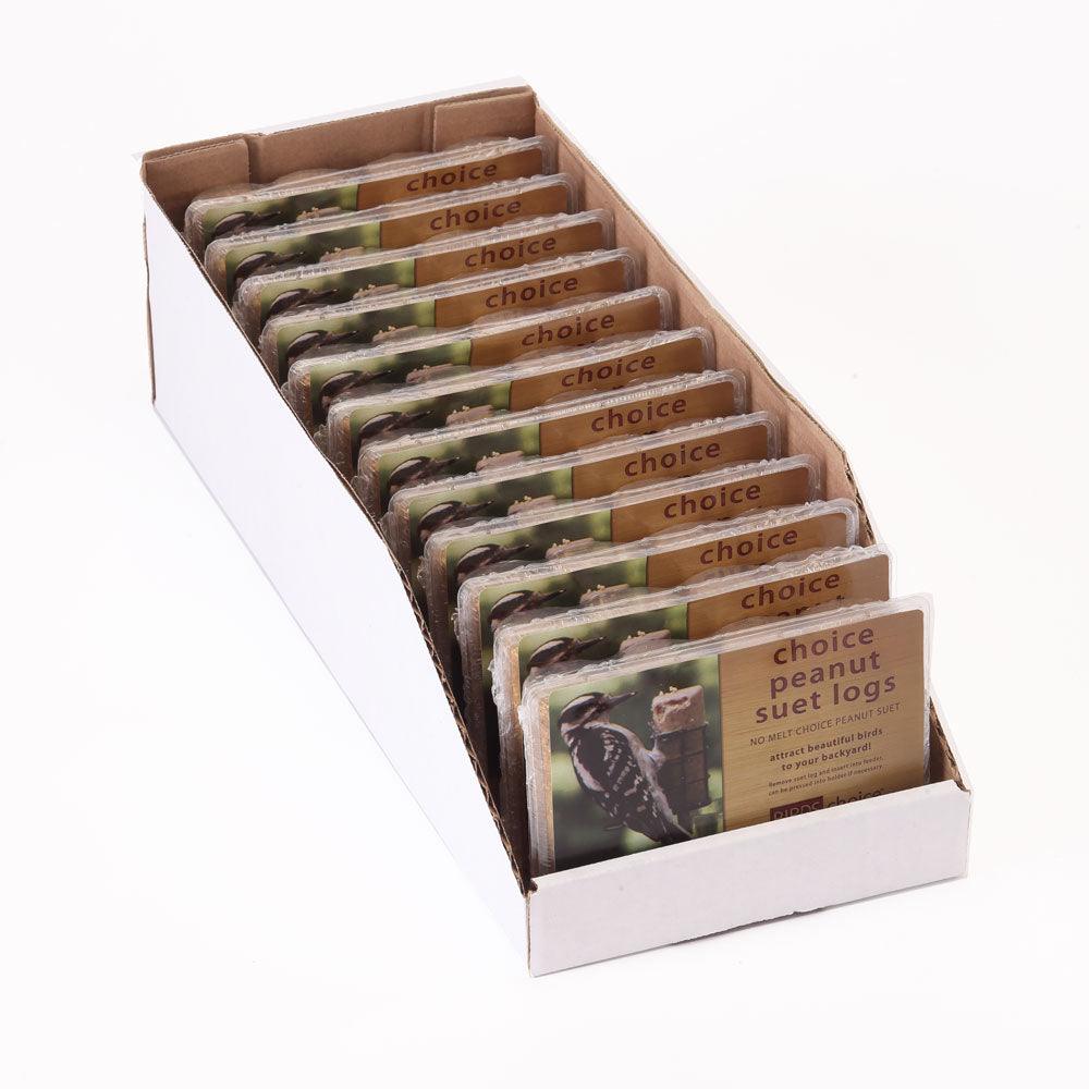 Birds Choice Peanut Suet Logs - Case of 12