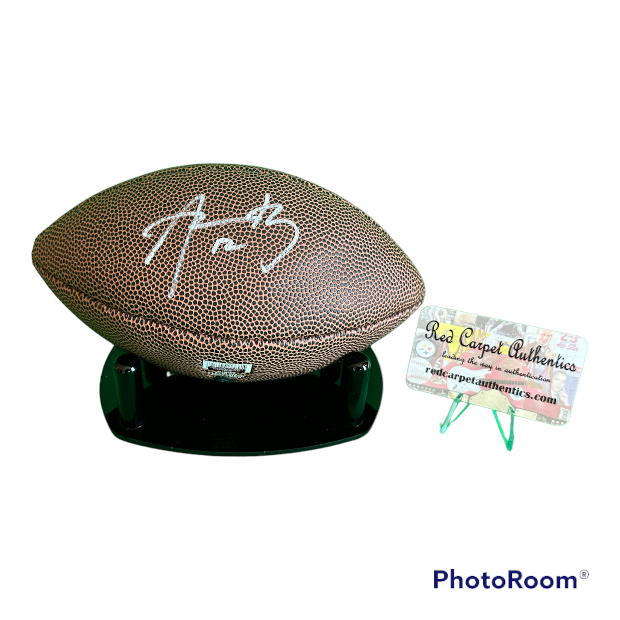 AARON RODGERS QB Packers Hand Signed Mini Logo Ball W/COA