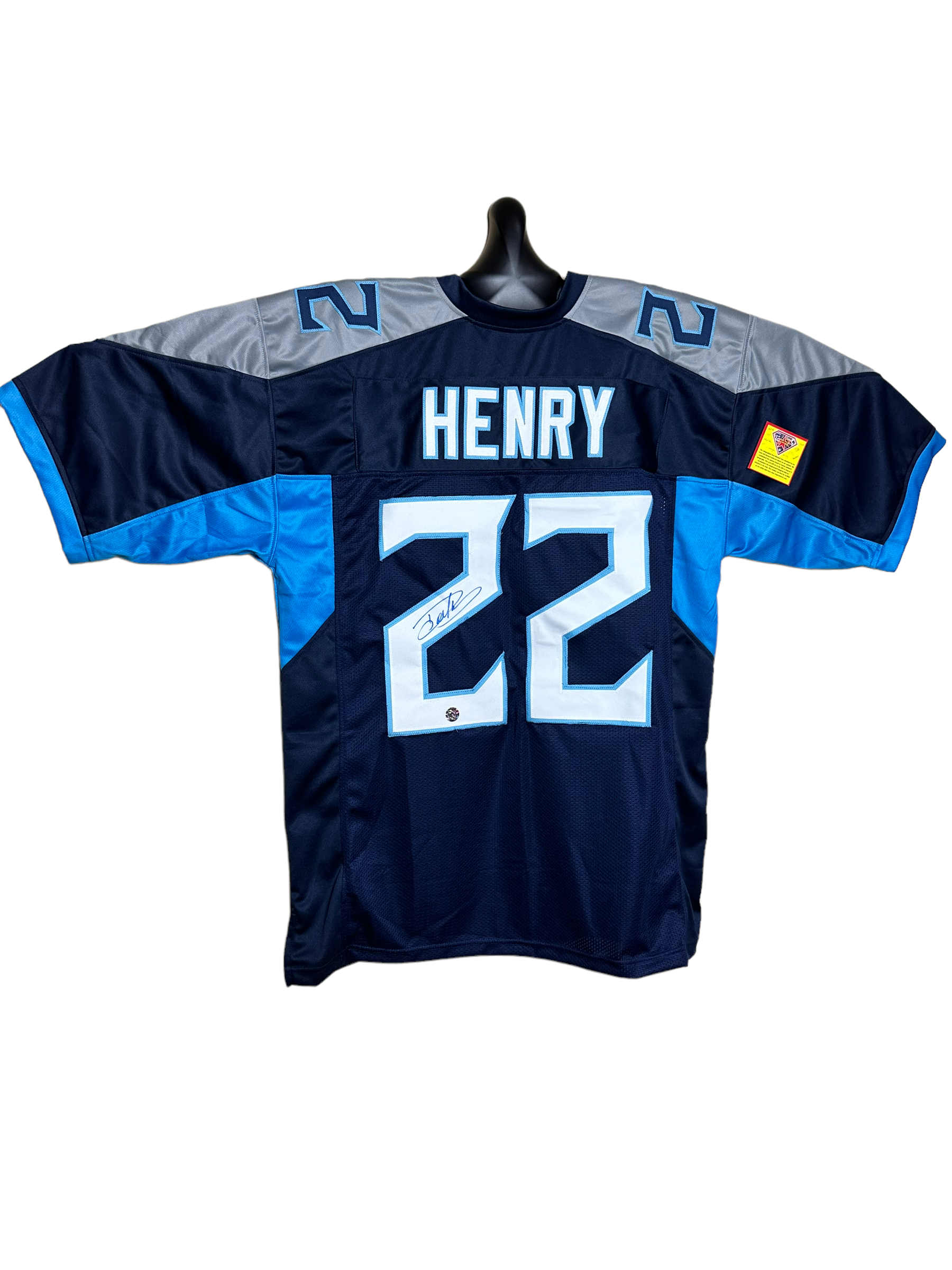 Derrick Henry RB Tennessee Titans Hand Signed Home Jersey w/COA