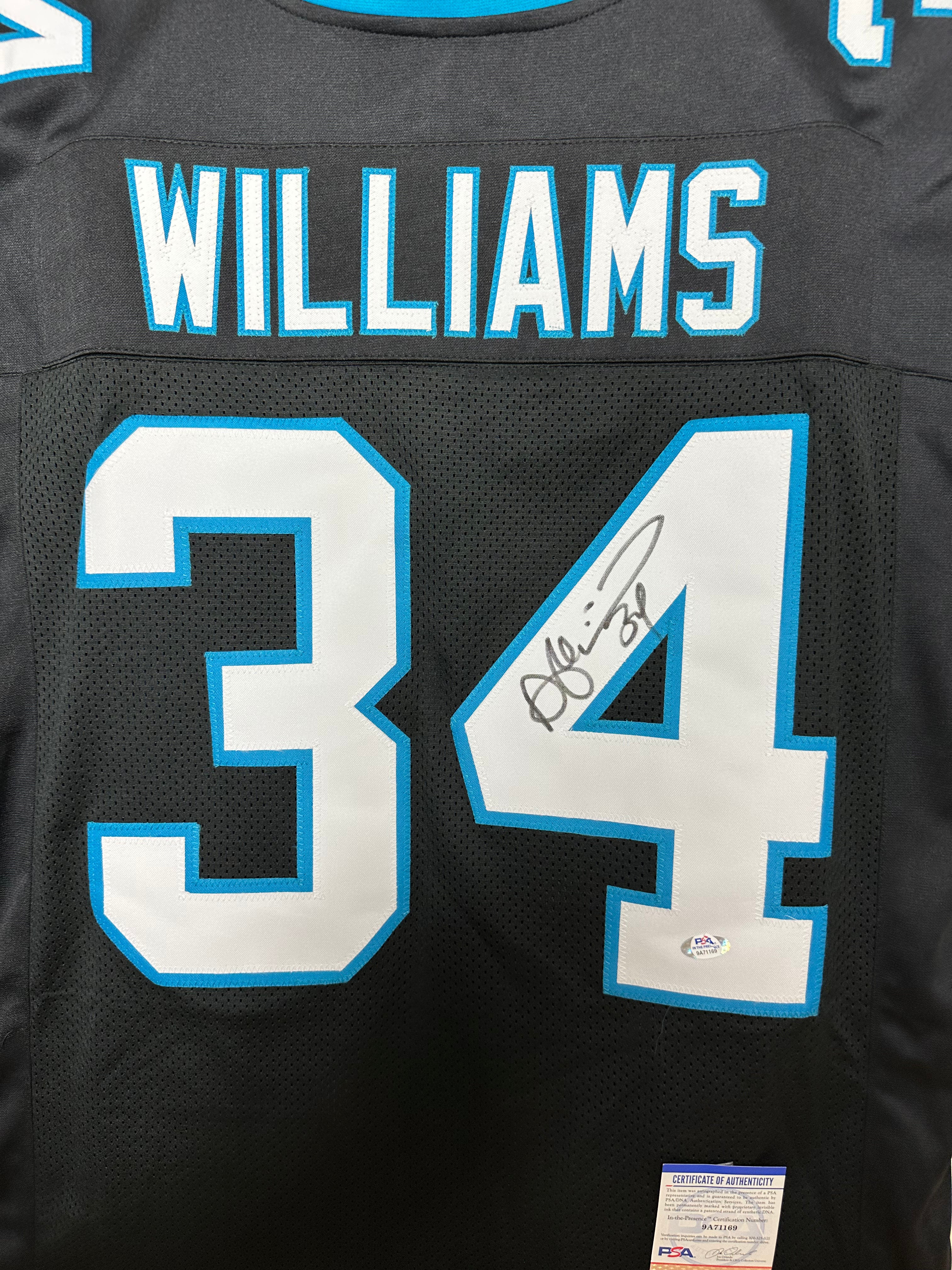DeAngelo Williams - Carolina Panthers Hand Signed Away Jersey w/COA