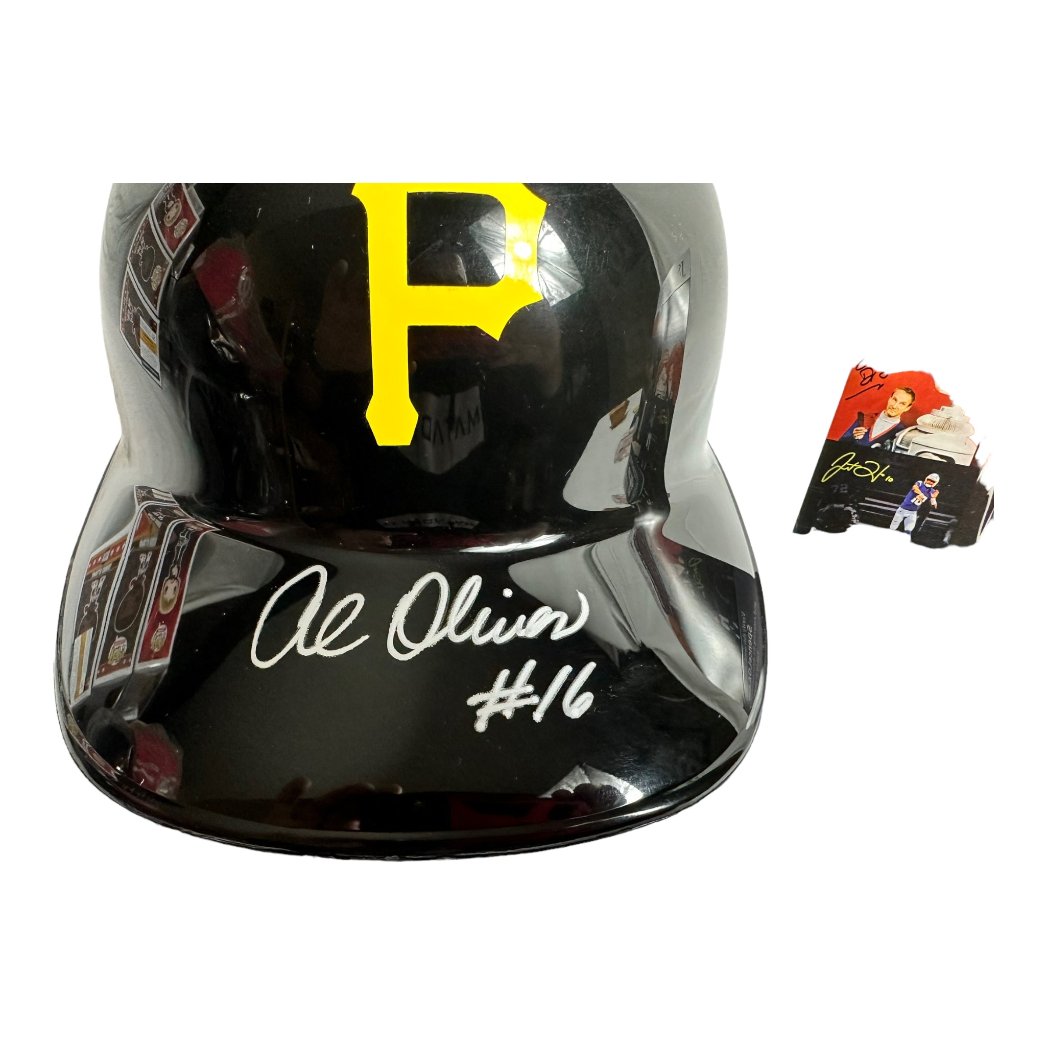 Al Oliver Hand Signed FS MLB Souvenir Pittsburg pirates Batting Helmet W/COA JSA