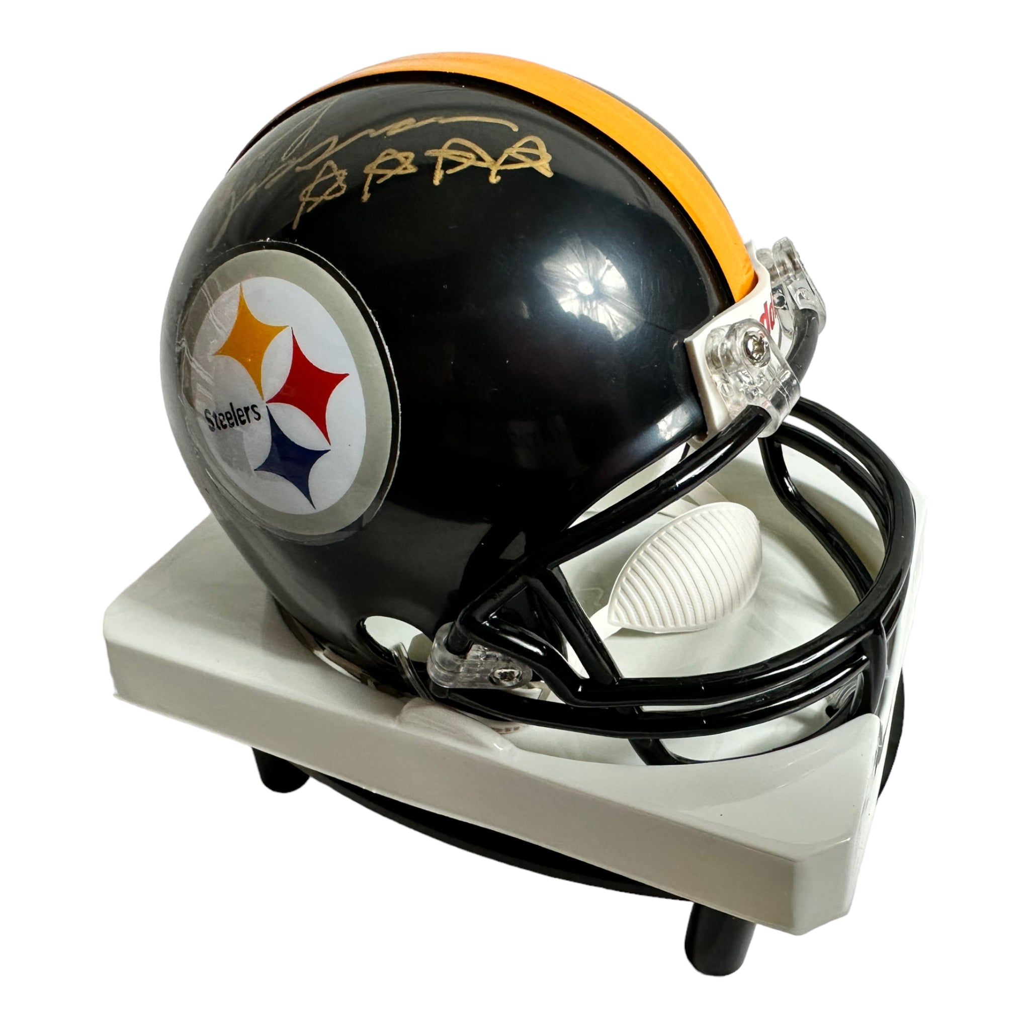 Randy Grossman - Pittsburg Steelers Hand Signed Riddell Mini Helmet w/COA