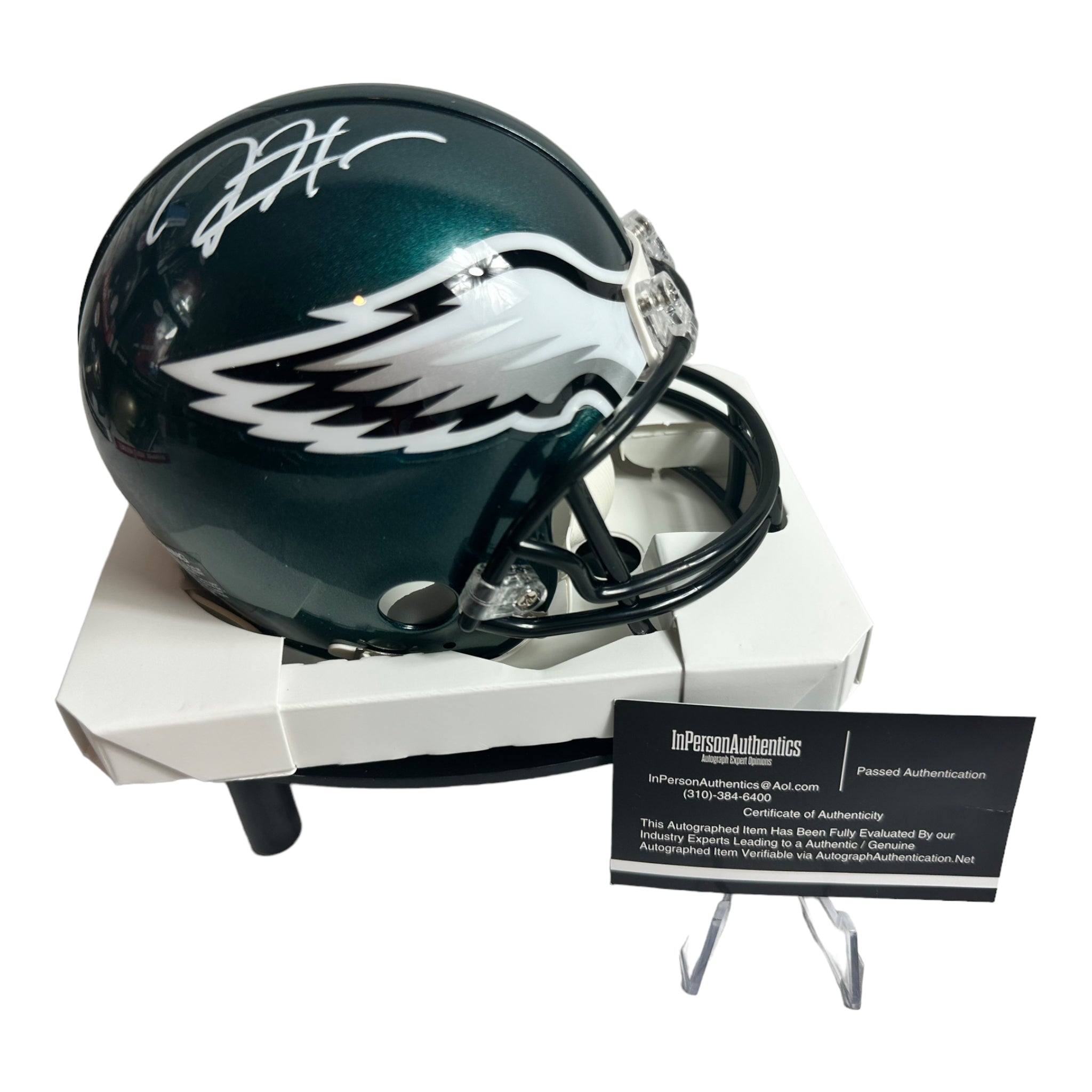 Jalen Hurts - Philadelphia eagles Hand Signed Mini Helmet W/COA