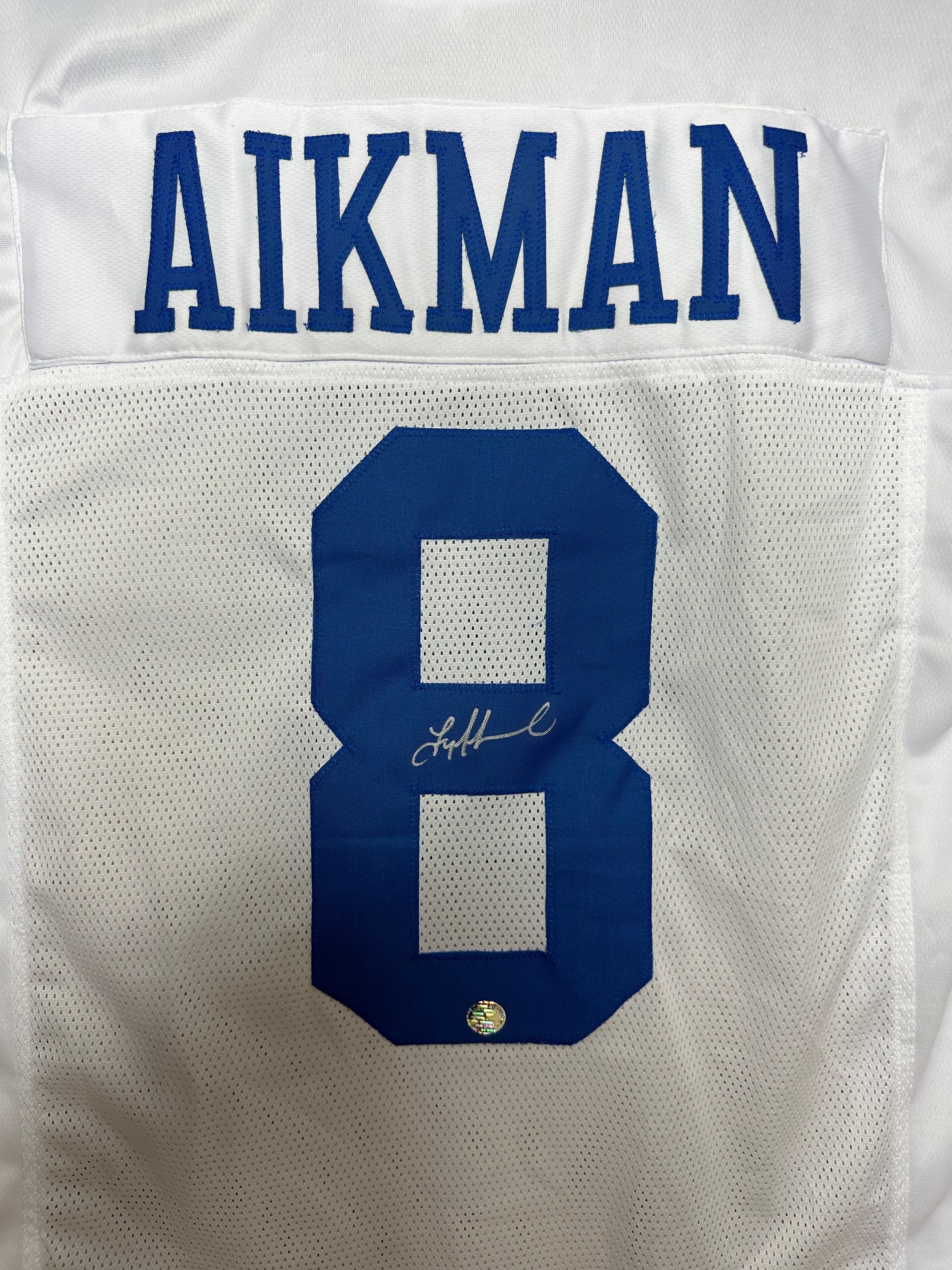 Troy Aikman QB Dallas Cowboys Hand Signed Away Jersey w/COA