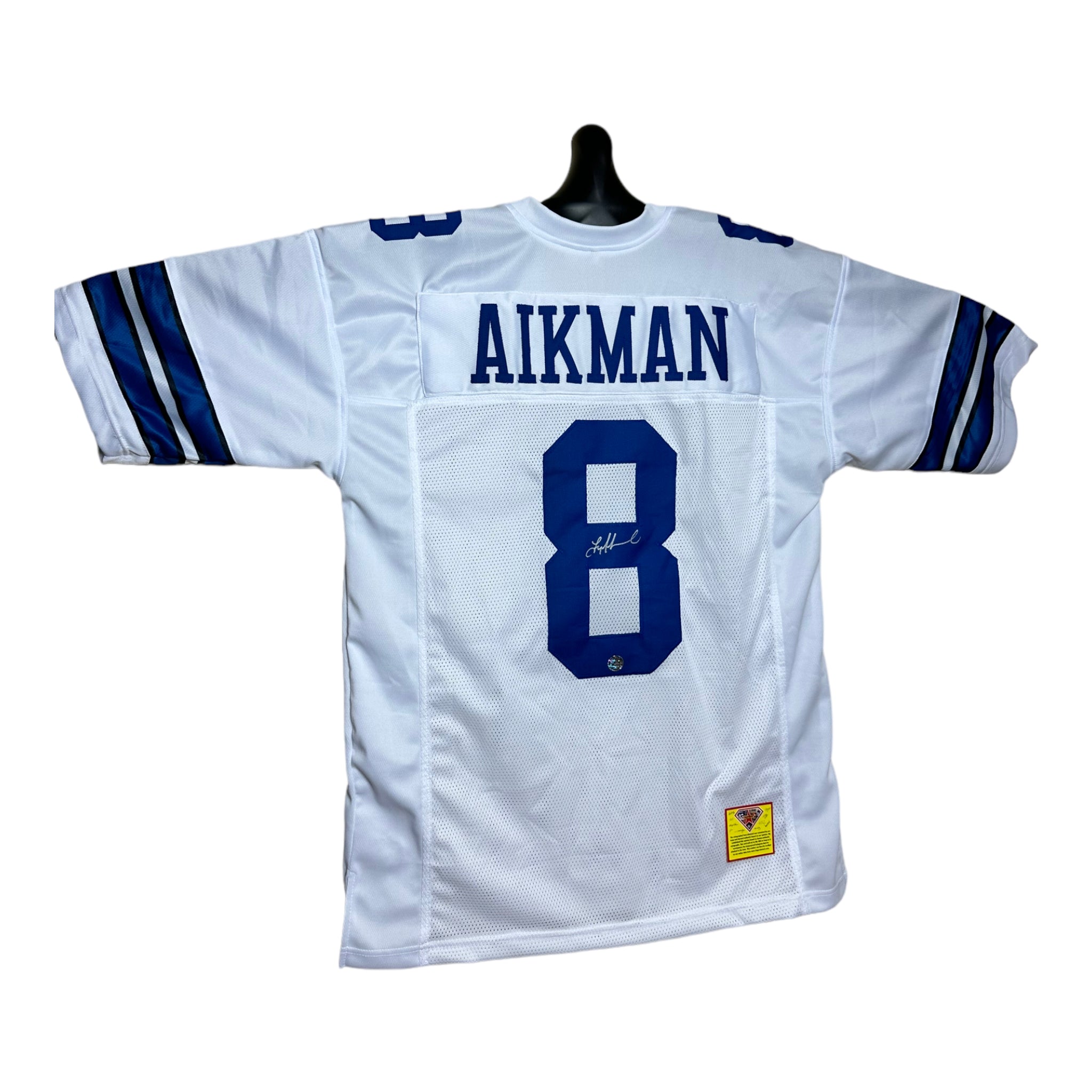 Troy Aikman QB Dallas Cowboys Hand Signed Away Jersey w/COA