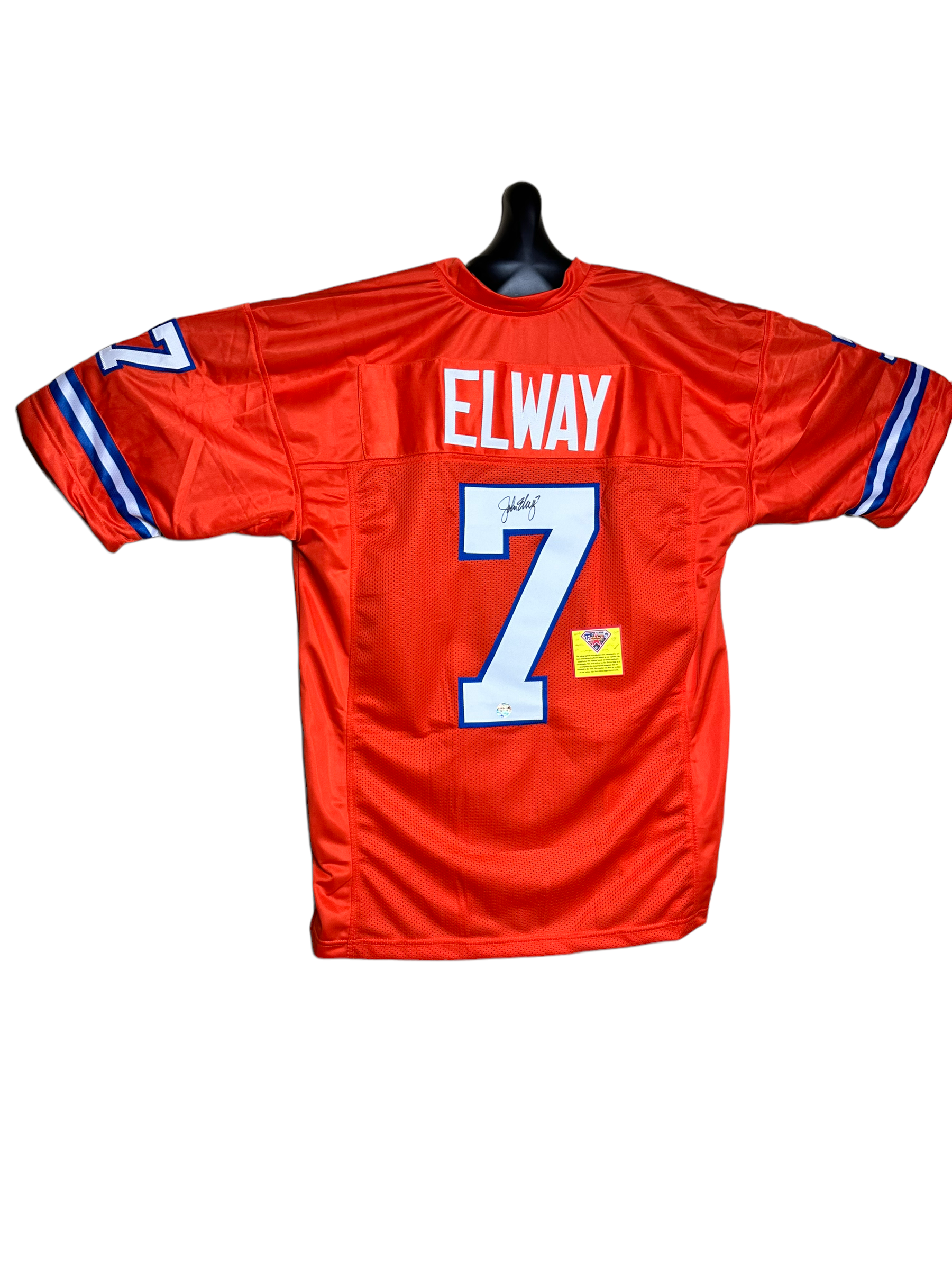 John Elway QB Broncos Hand Signed Home Jersey w/COA