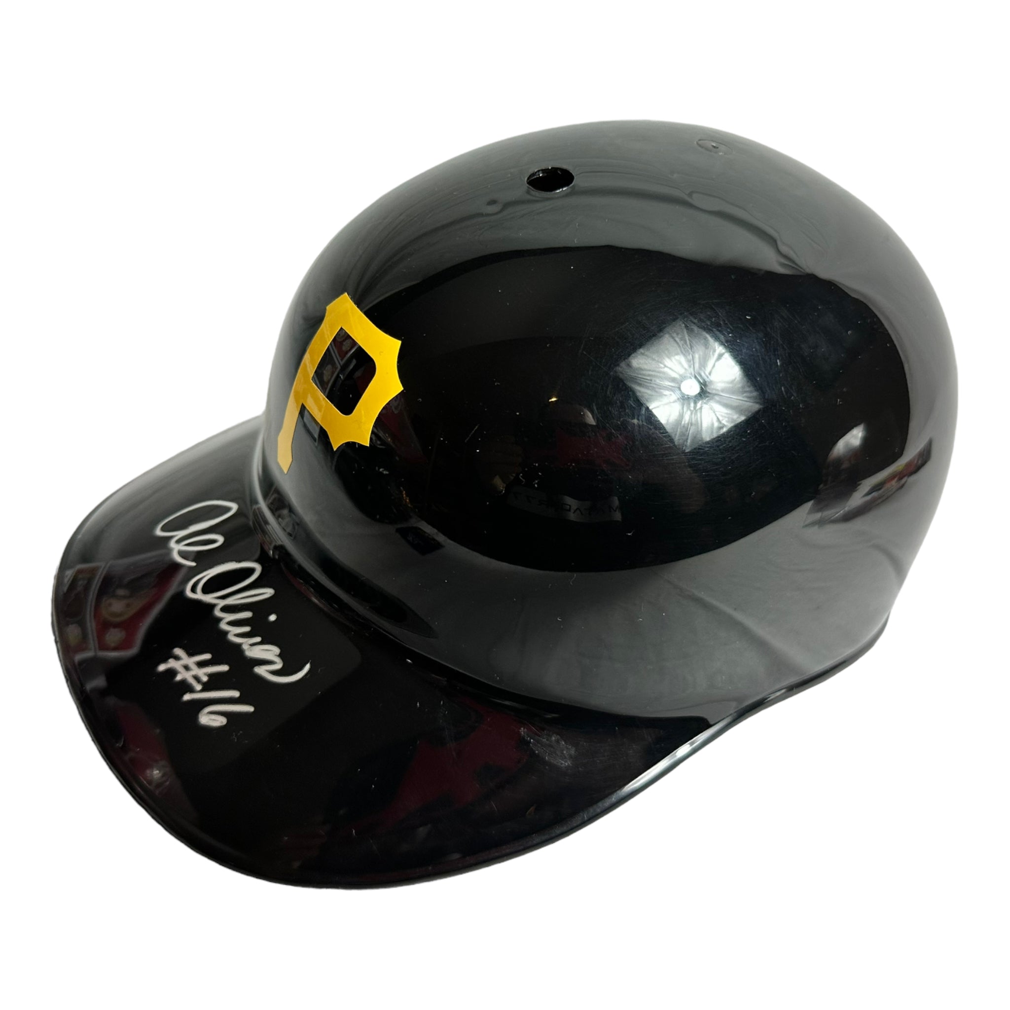 Al Oliver Hand Signed FS MLB Souvenir Pittsburg pirates Batting Helmet W/COA JSA