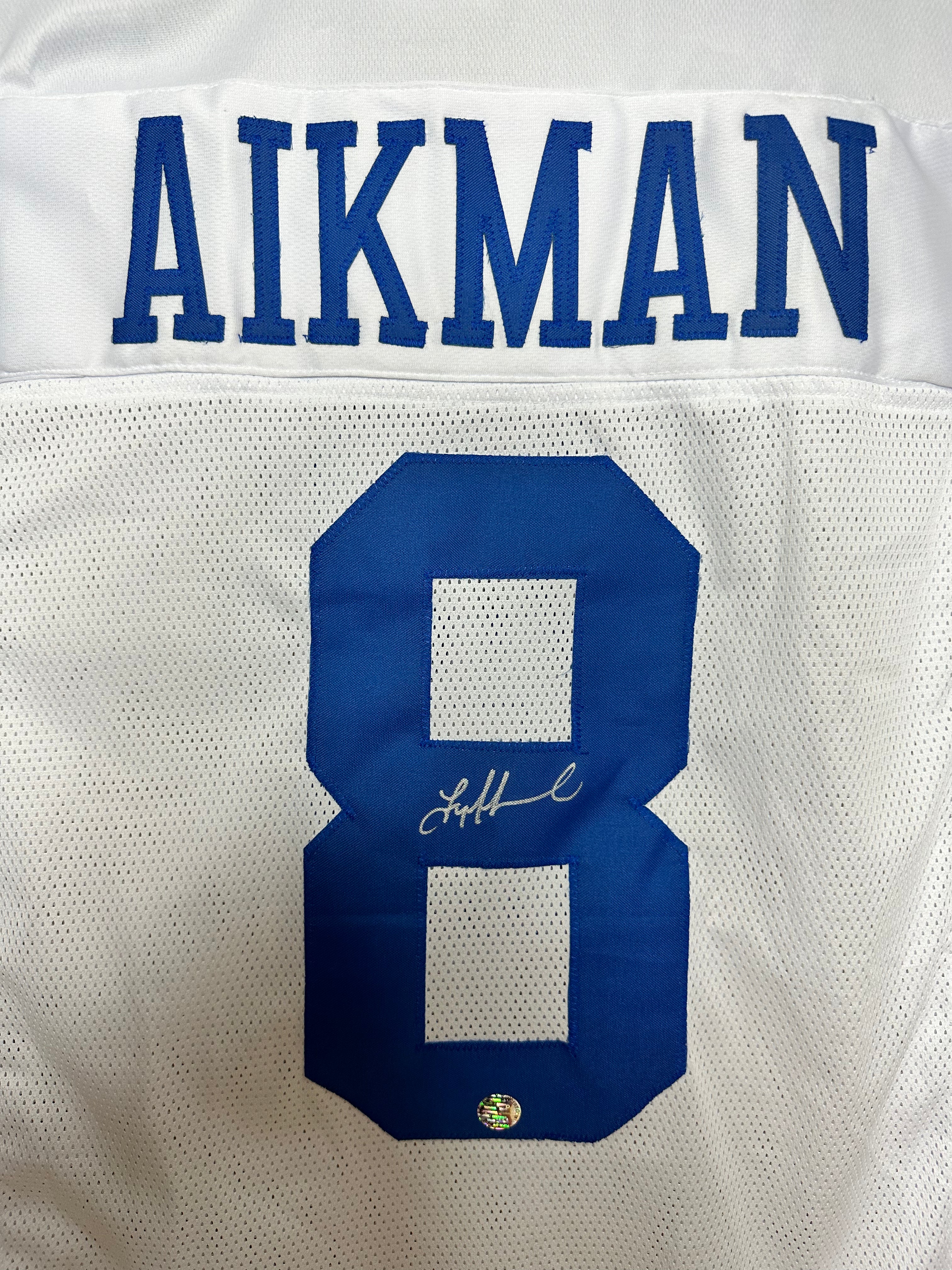 Troy Aikman QB Dallas Cowboys Hand Signed Away Jersey w/COA