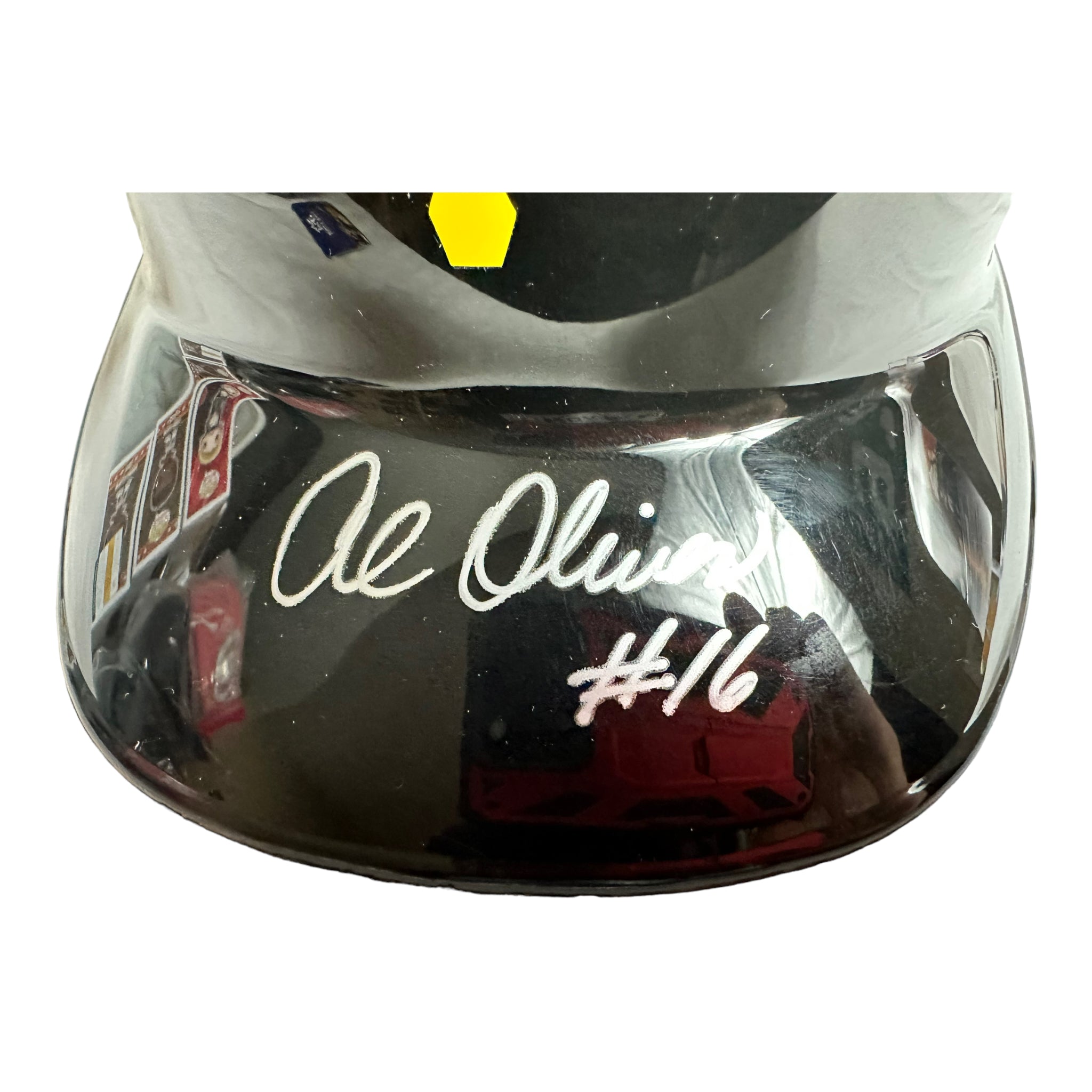 Al Oliver Hand Signed FS MLB Souvenir Pittsburg pirates Batting Helmet W/COA JSA