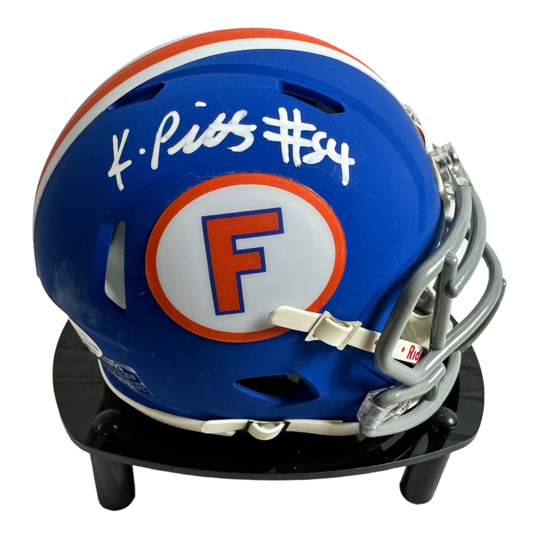 Kyle Pitts - TE Atlanta Falcons Hand Signed FL Gators Mini Helmet w/COA