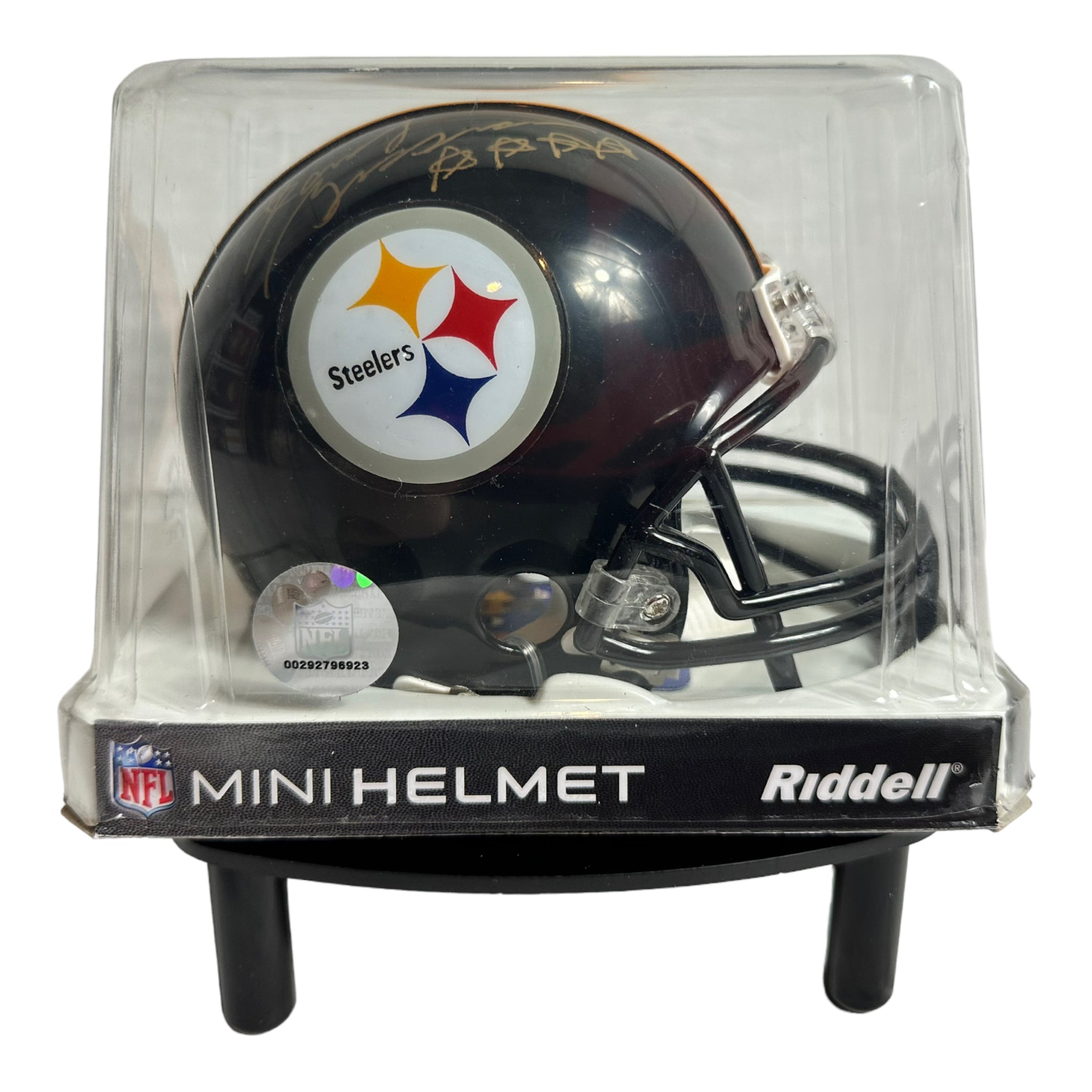 Randy Grossman - Pittsburg Steelers Hand Signed Riddell Mini Helmet w/COA