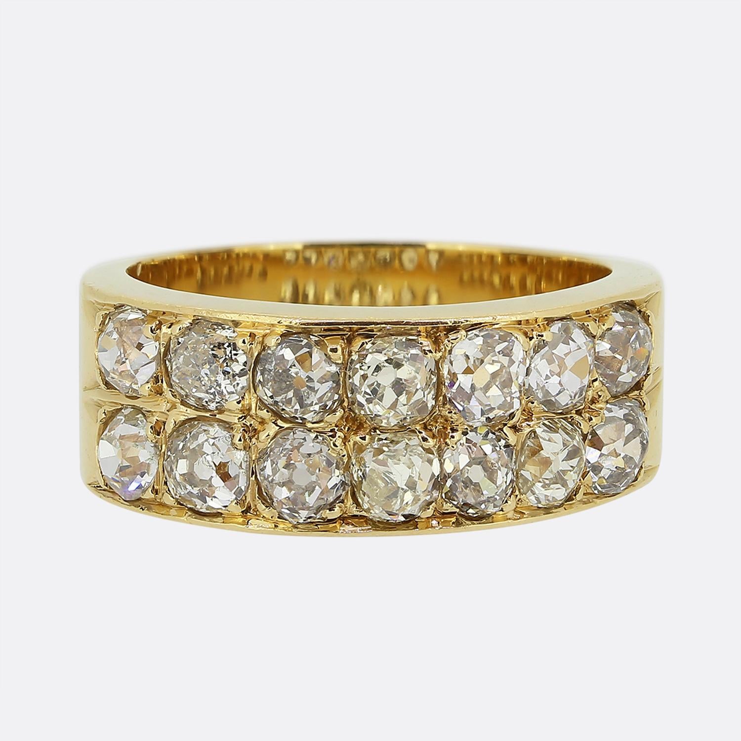 Antique Two-Row Diamond Ring