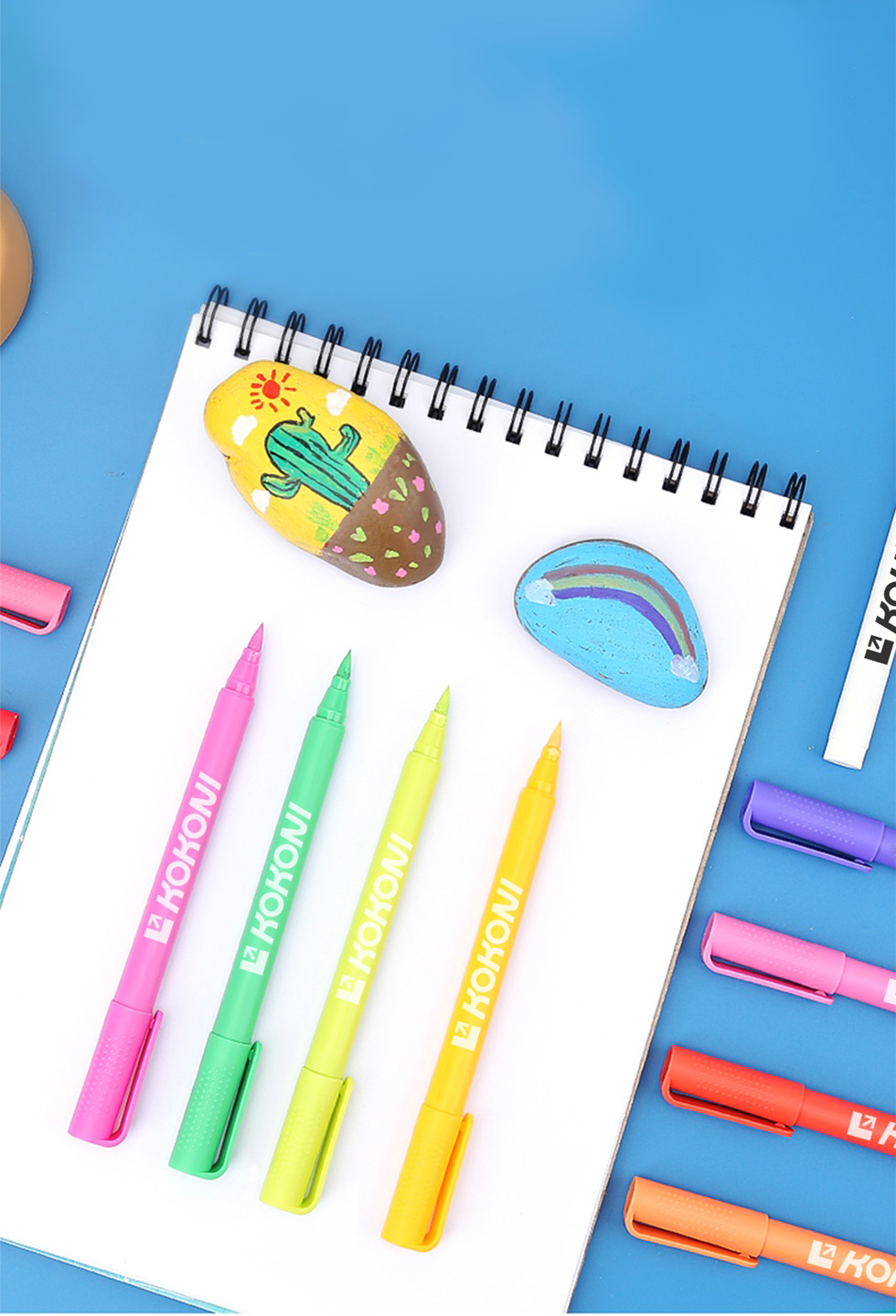 KOKONI 12 Colors Acrylic Paint Marker Set