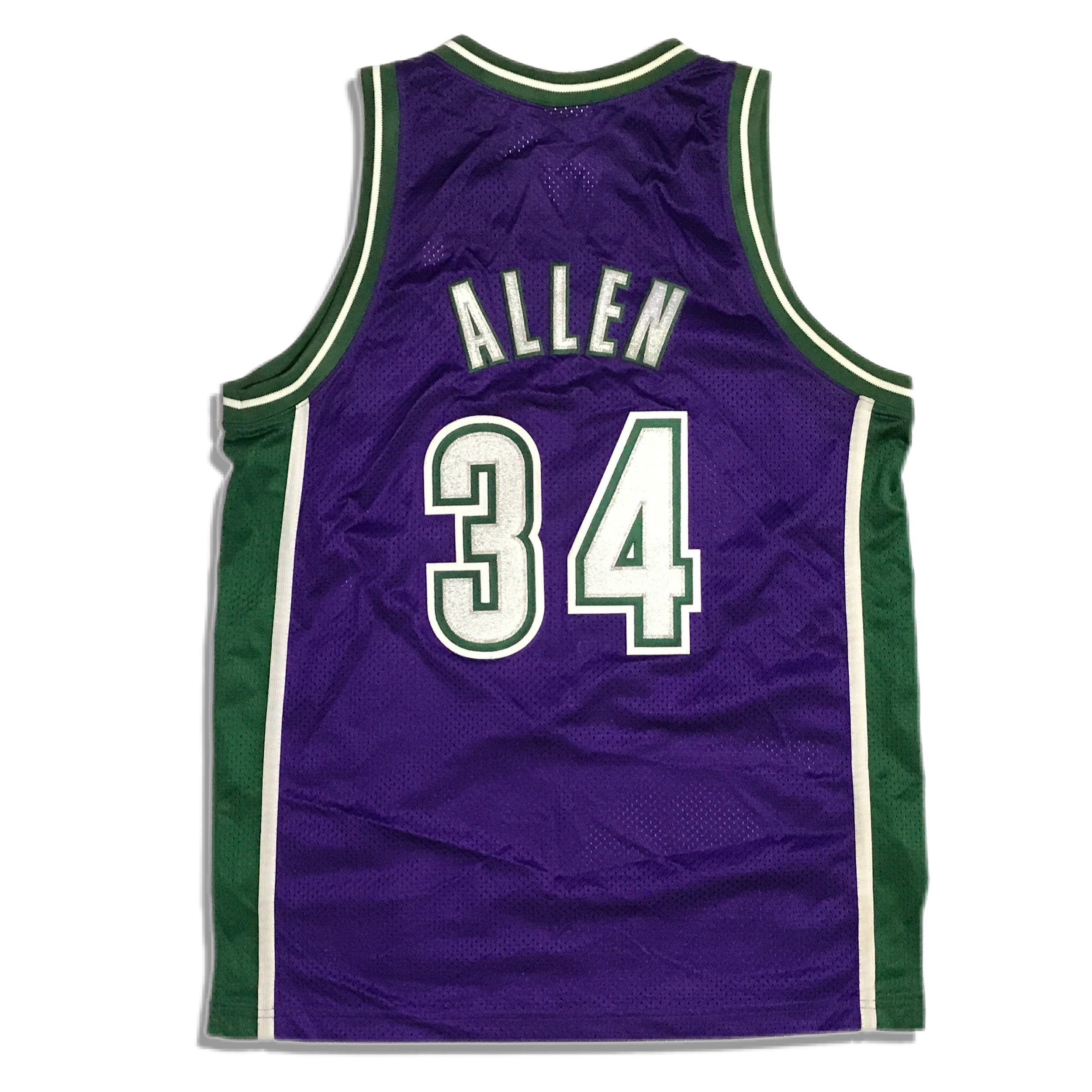 Vintage Ray Allen Authentic Reebok Milwaukee Bucks Jersey - L