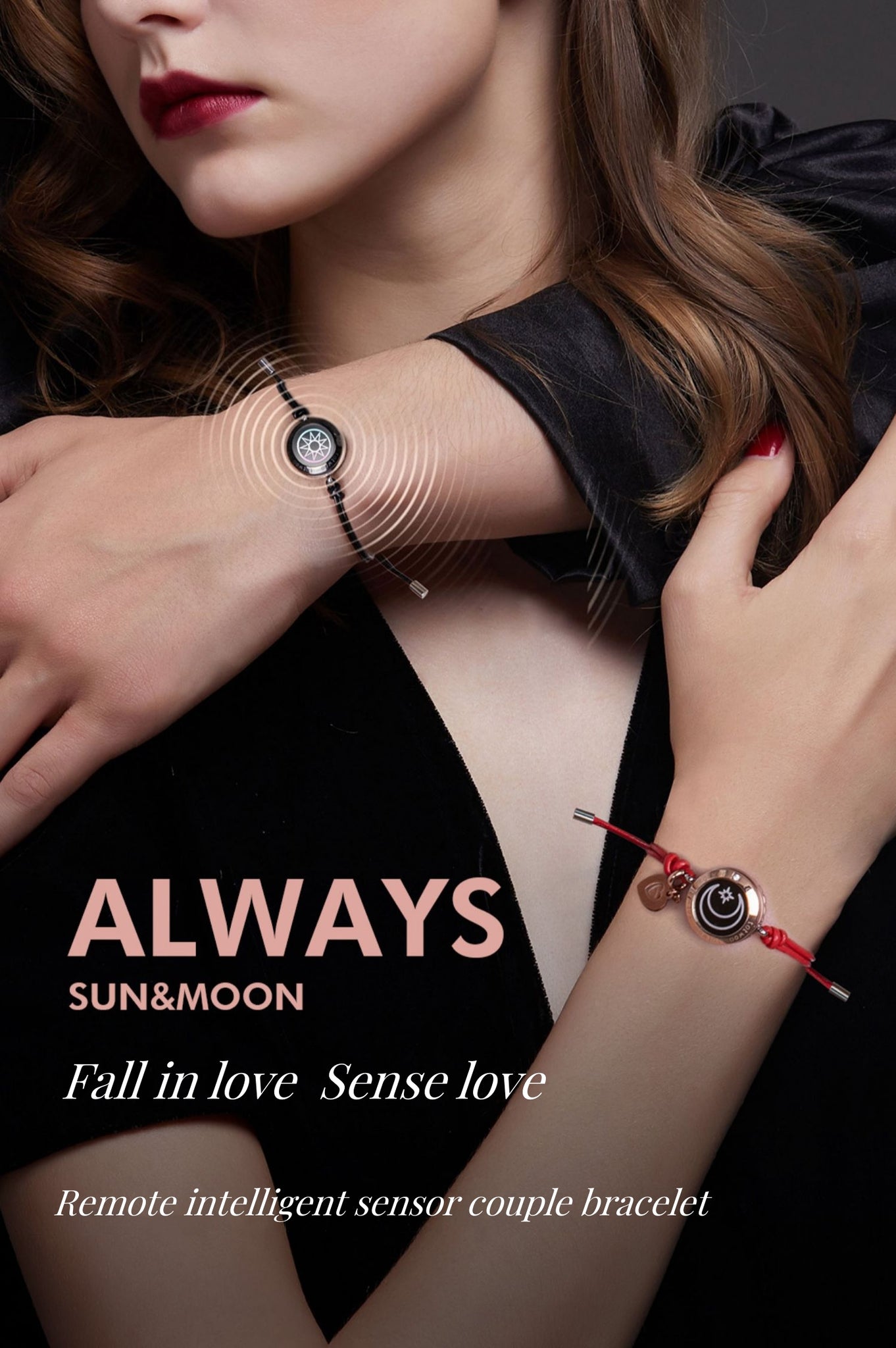 Couples Bracelets Smart Jewelry for Touch Glitter India  Ubuy