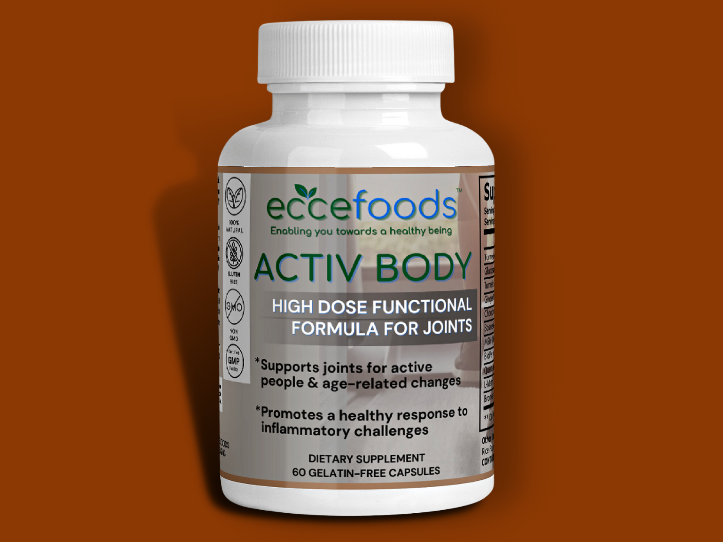 ACTIV BODY | High Dose Functional Blend With Turmeric