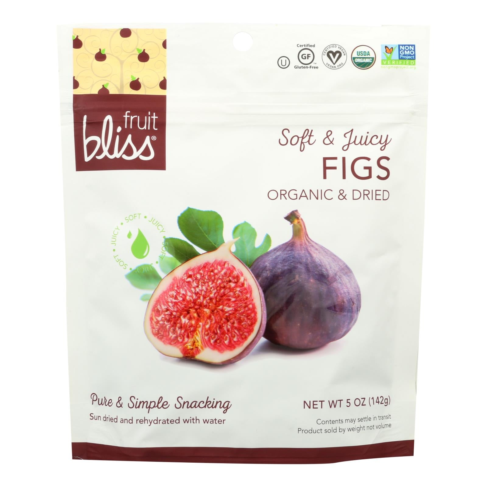 Fruit Bliss - Organic Turkish Figs - Figs - Case Of 6 - 5 Oz.