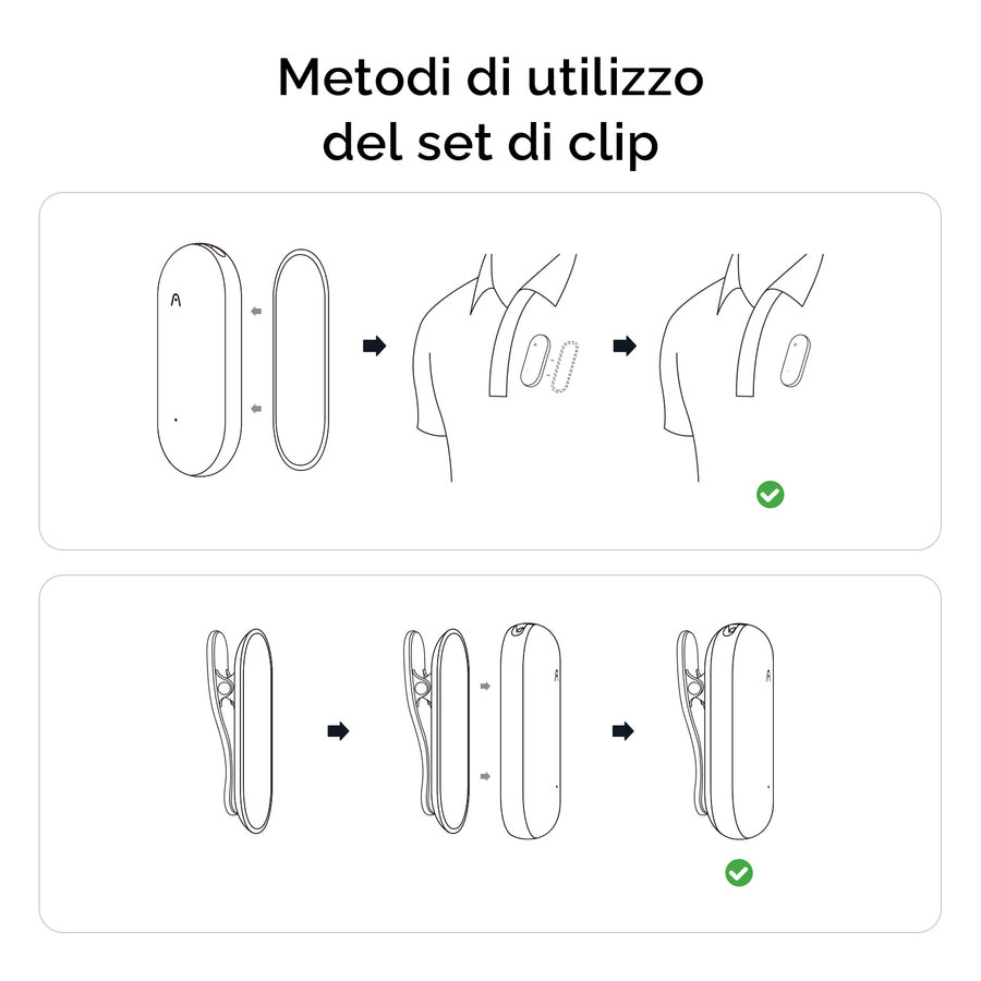 PLAUD NotePin Clip & Spilla Magnetica

