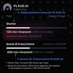 PLAUD AI Abbonamento Annuale Pro & Quota di Trascrizione AI
