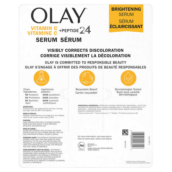Olay Serums Vitamin C + Peptide 24 Serum, 40 mL