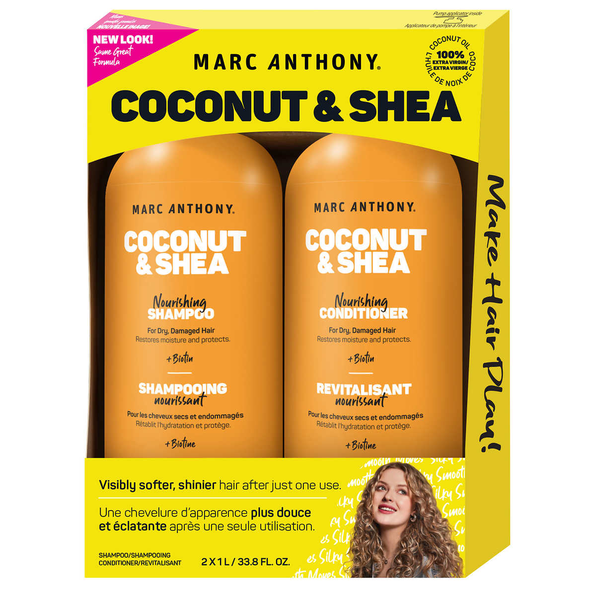 Marc Anthony Coconut Oil and Shea Butter Shampoo and Conditioner 2 - 1 L