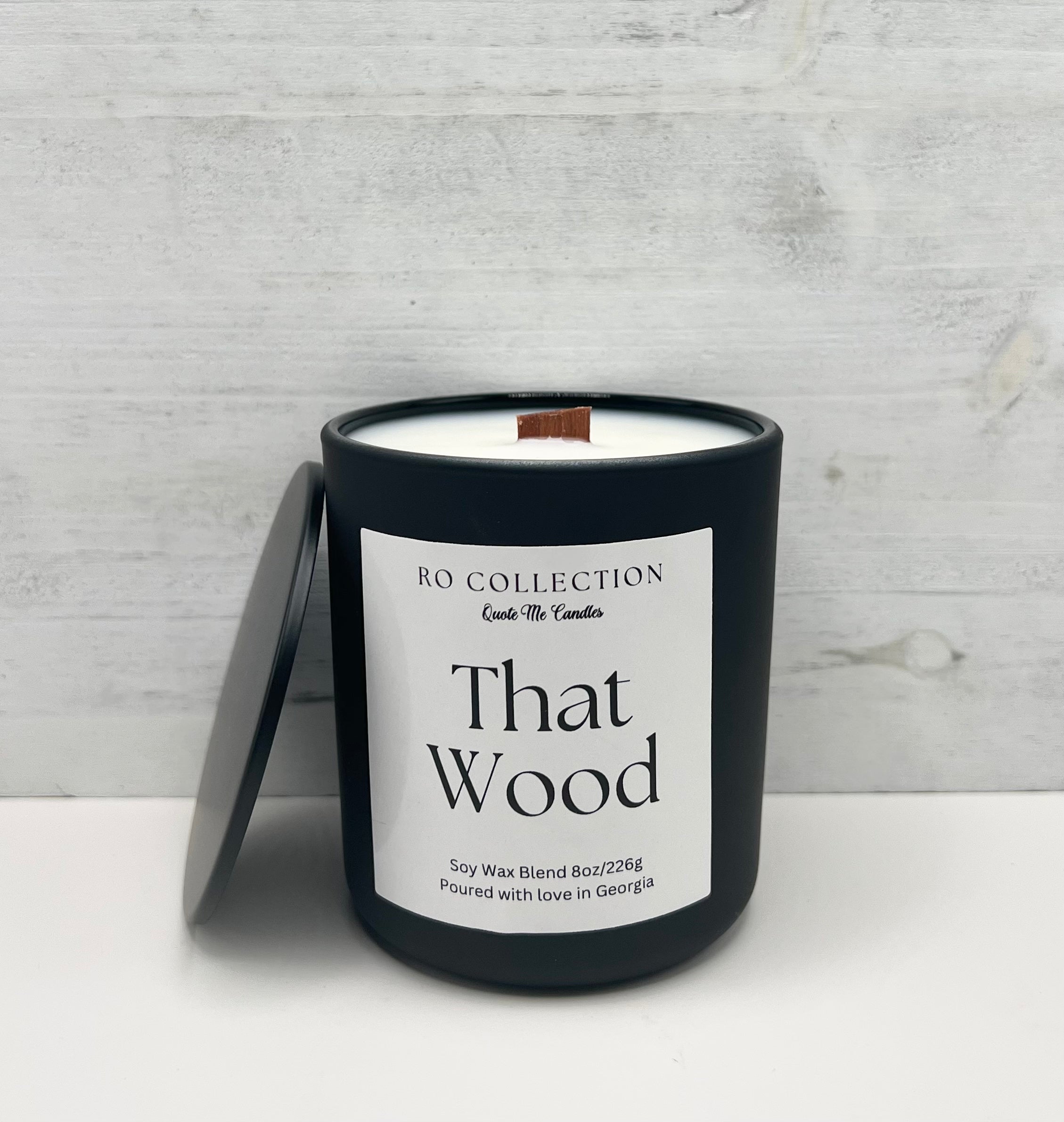 That Wood scented candle