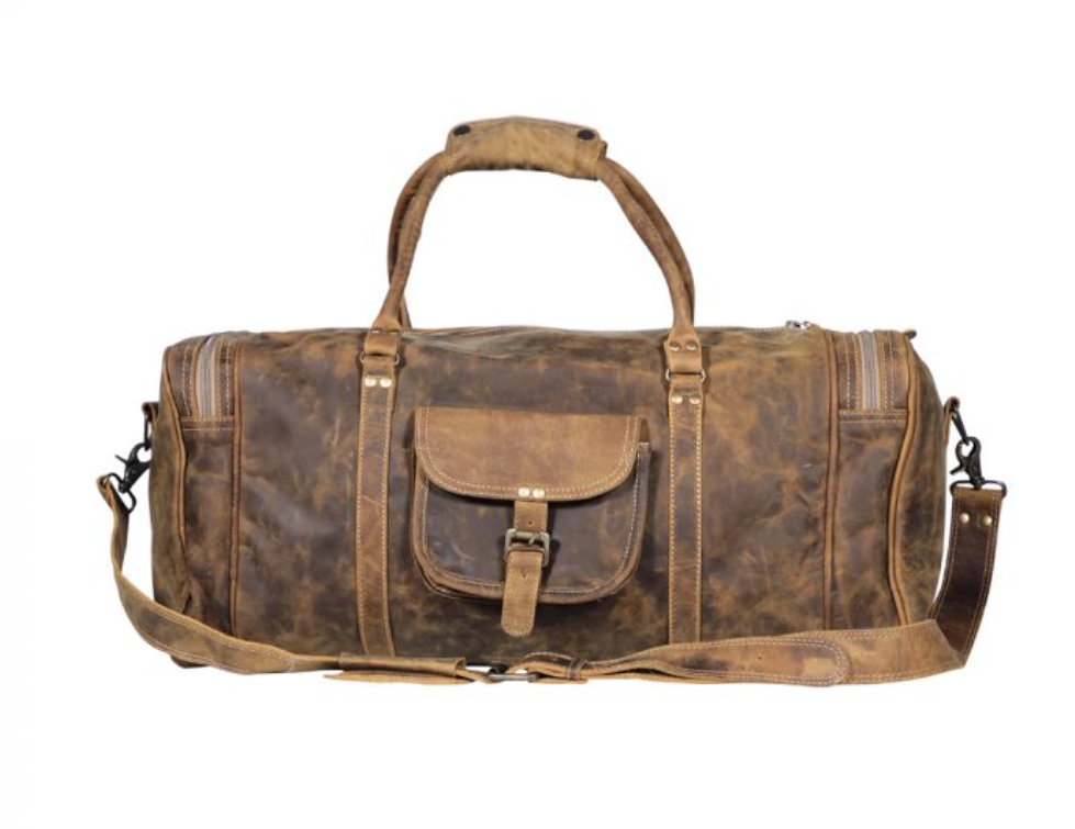 S-1977 Leather Soulful Traveler Weekender Bag