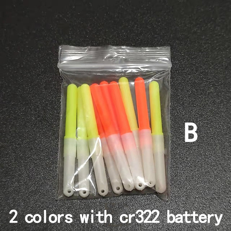 10Pcs Light Sticks For Fishing Floats Green / Red