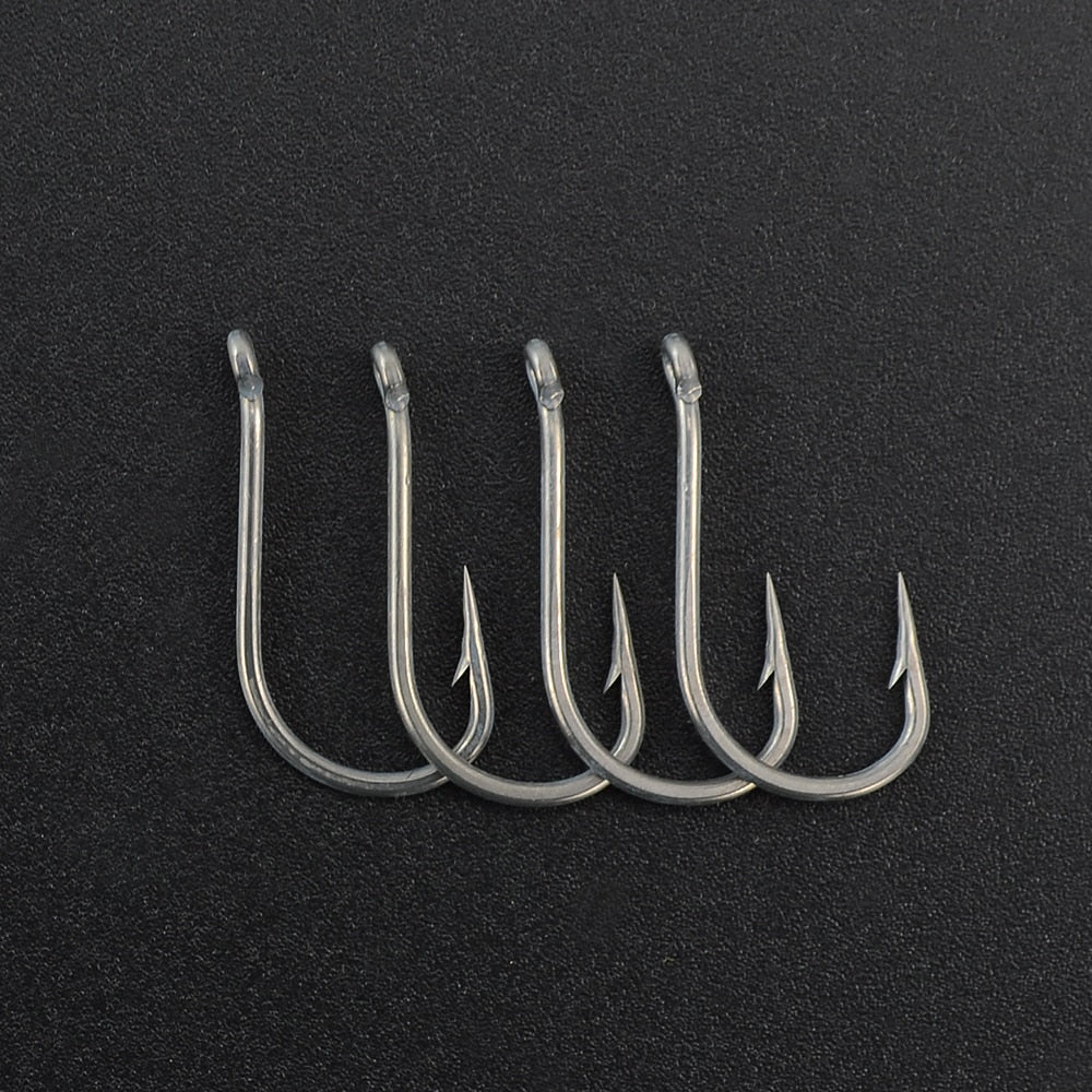 HIRISI 100pcs Coating Stainless Steel Fishing Hooks