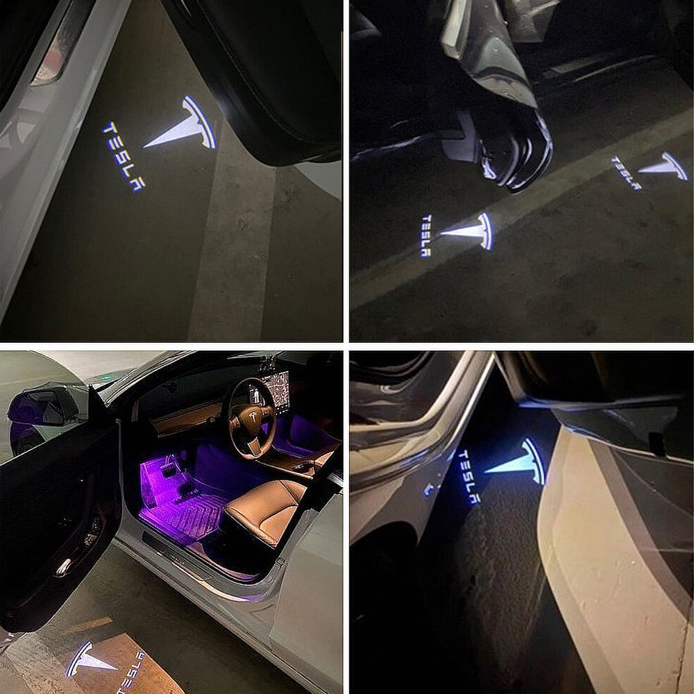 LED Tesla Logo Pfütze Lichter Auto Tür Lichter Für Modell 3/ Y/ X