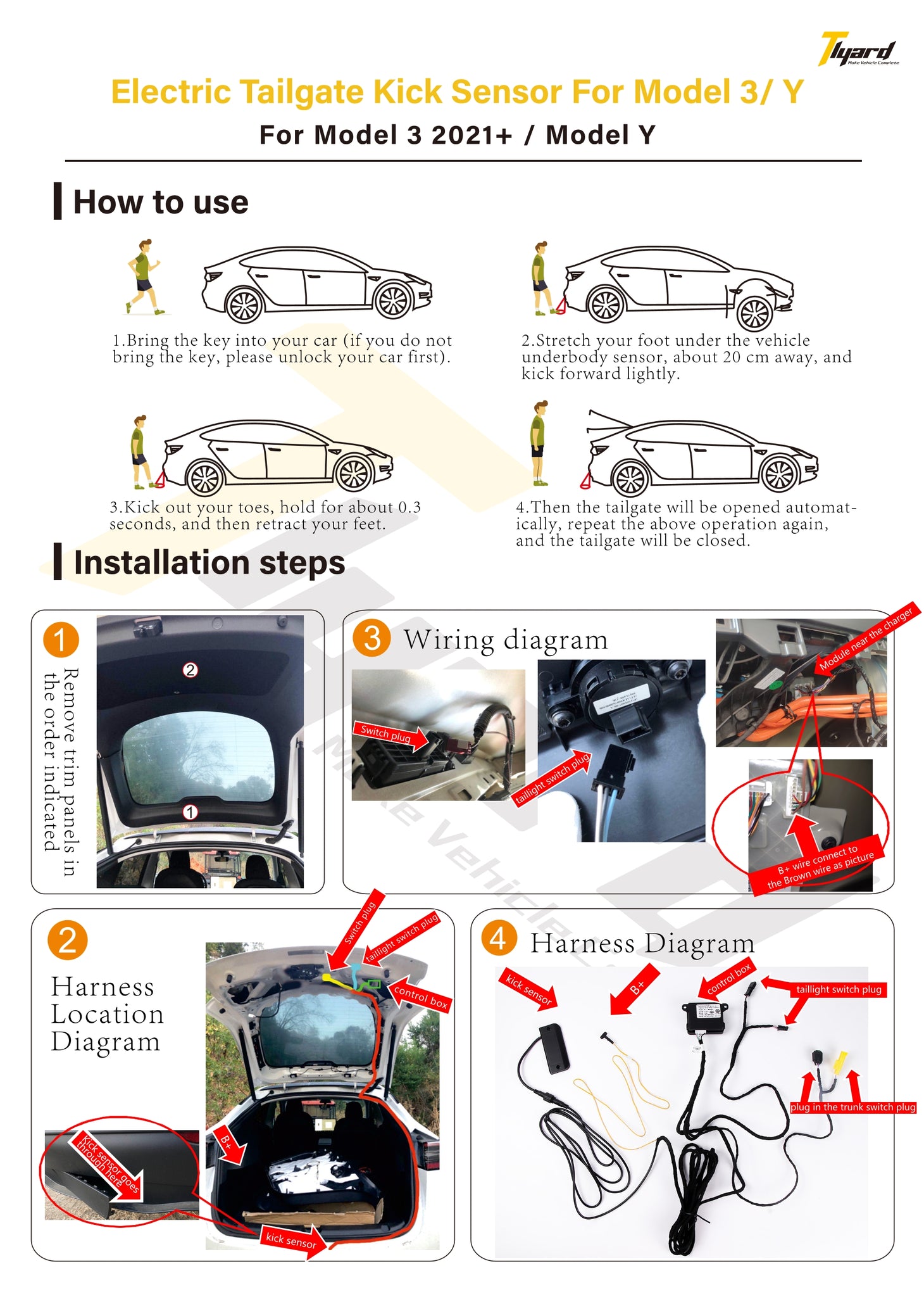 Kick Sensor Embedded Ai 2021+ Electric Tailgate Kick Sensor – Tlyard