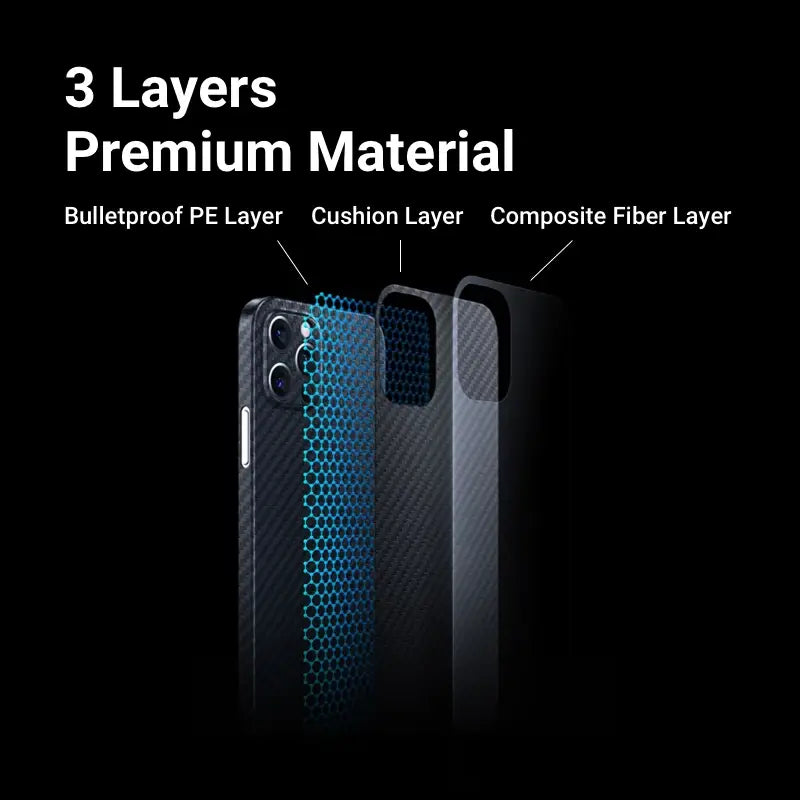 3 Layers Premium Material Bulletproof PE Layer Cushion Layer Composite Fiber Layer